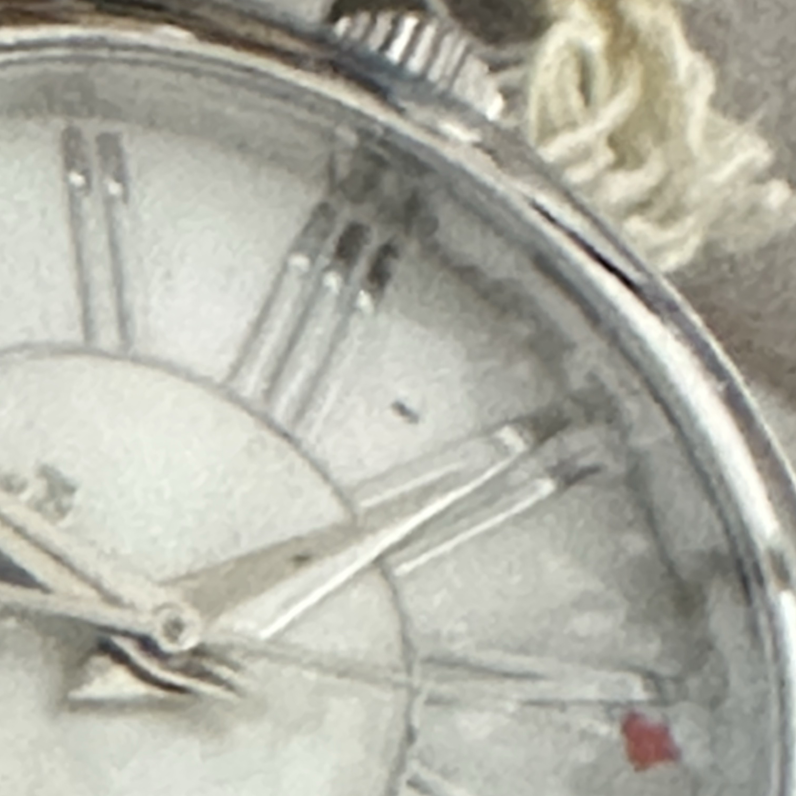 (W) 비비안 웨스트우드 마더 오브 32mm 실버 착용 스타일 - 1