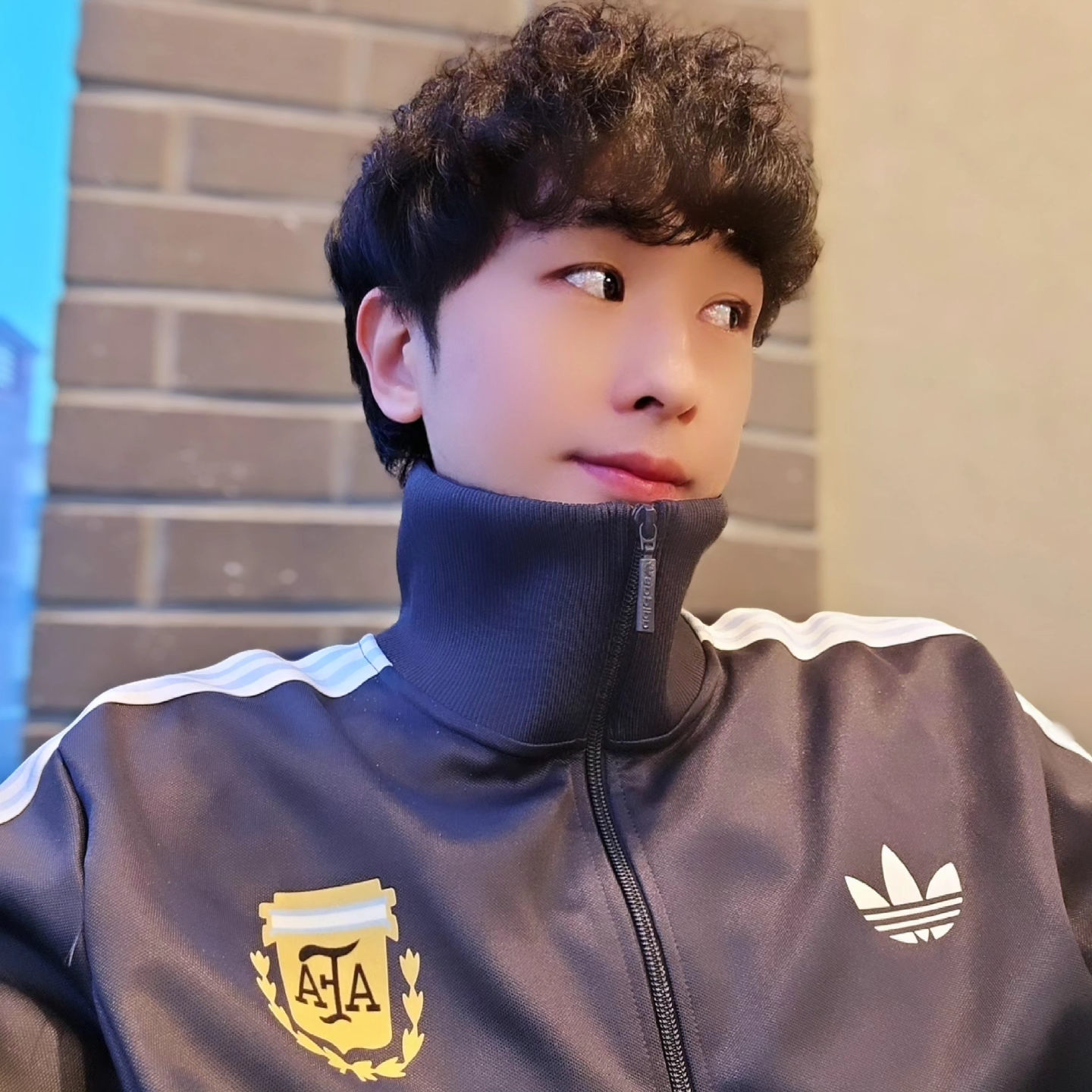 Adidas Argentina Beckenbauer Track Top Utility Black - KR Sizing, Adidas Argentina Beckenbauer Track Top Utility Black - US Sizing 착용 스타일 - 6
