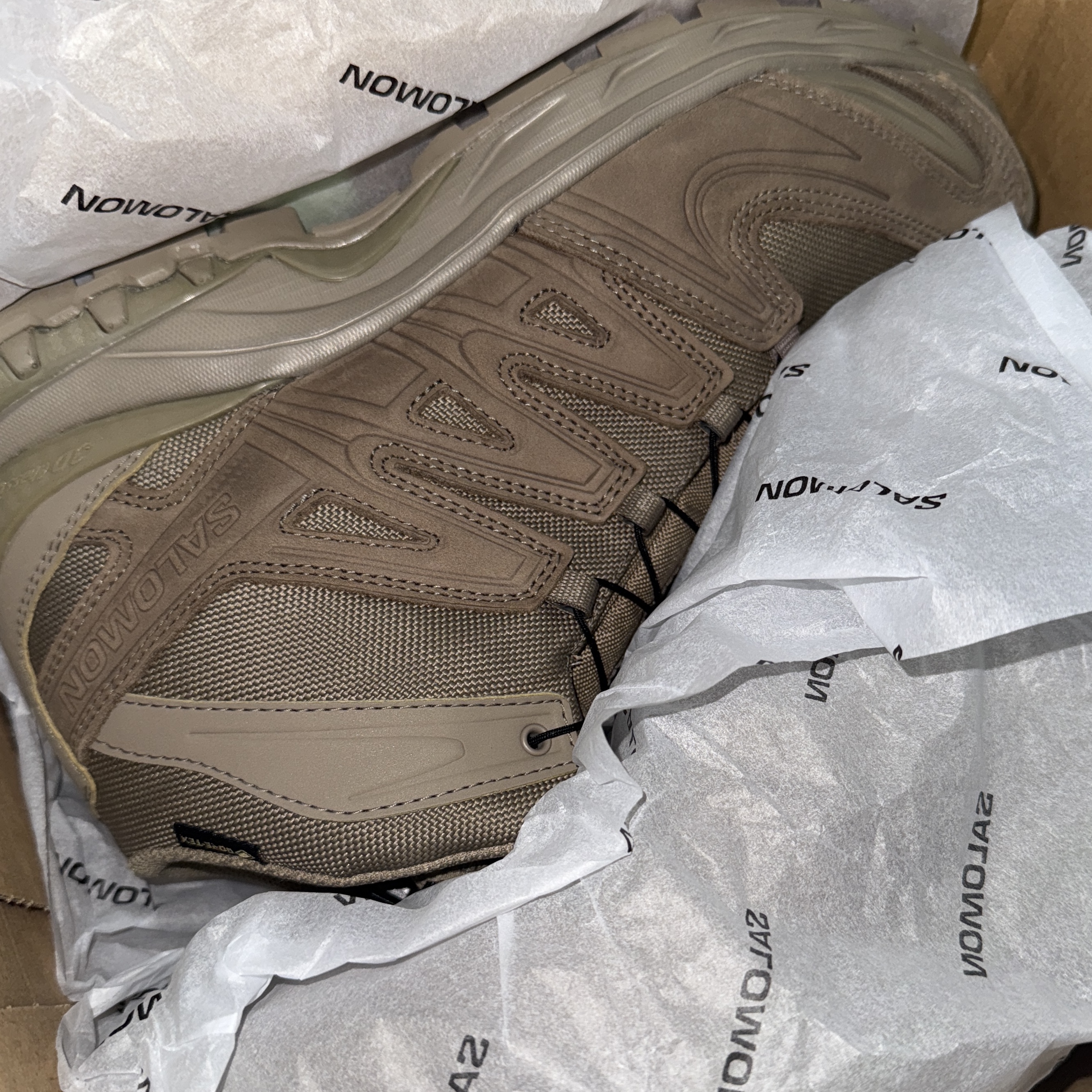 Salomon x Rier XA Mid GTX Argile 착용 스타일