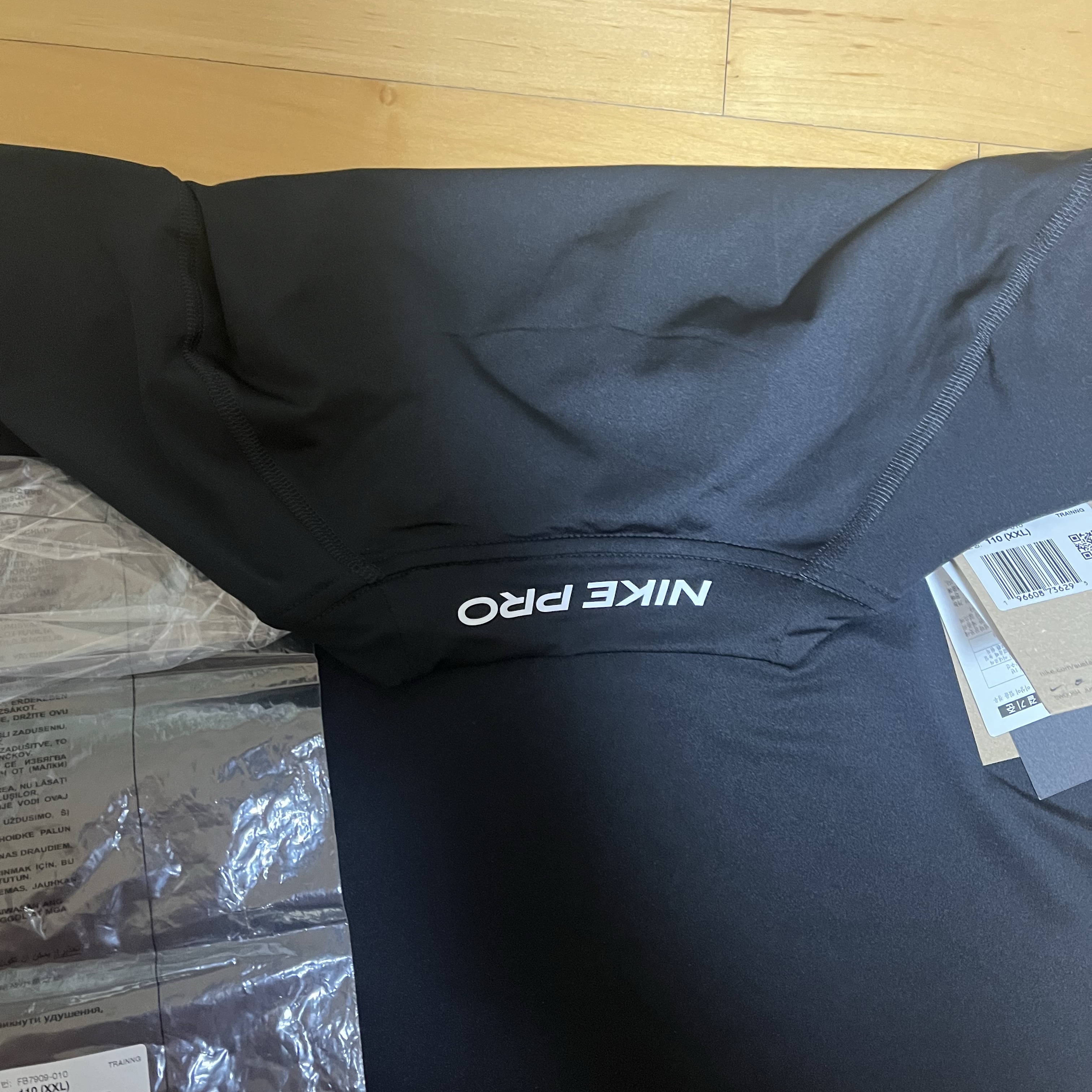 Nike Pro Dri-Fit Fitness Mock Neck Long Sleeve Top Black - Asia 착용 스타일