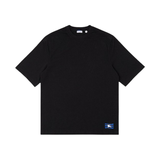 Burberry EKD Logo Patch Cotton T-Shirt Black