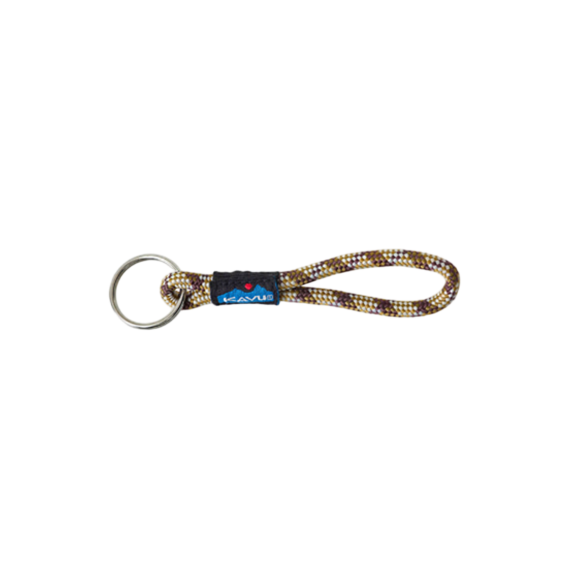 P0000DCA KAVU Rope Key Chain Wood Smoke