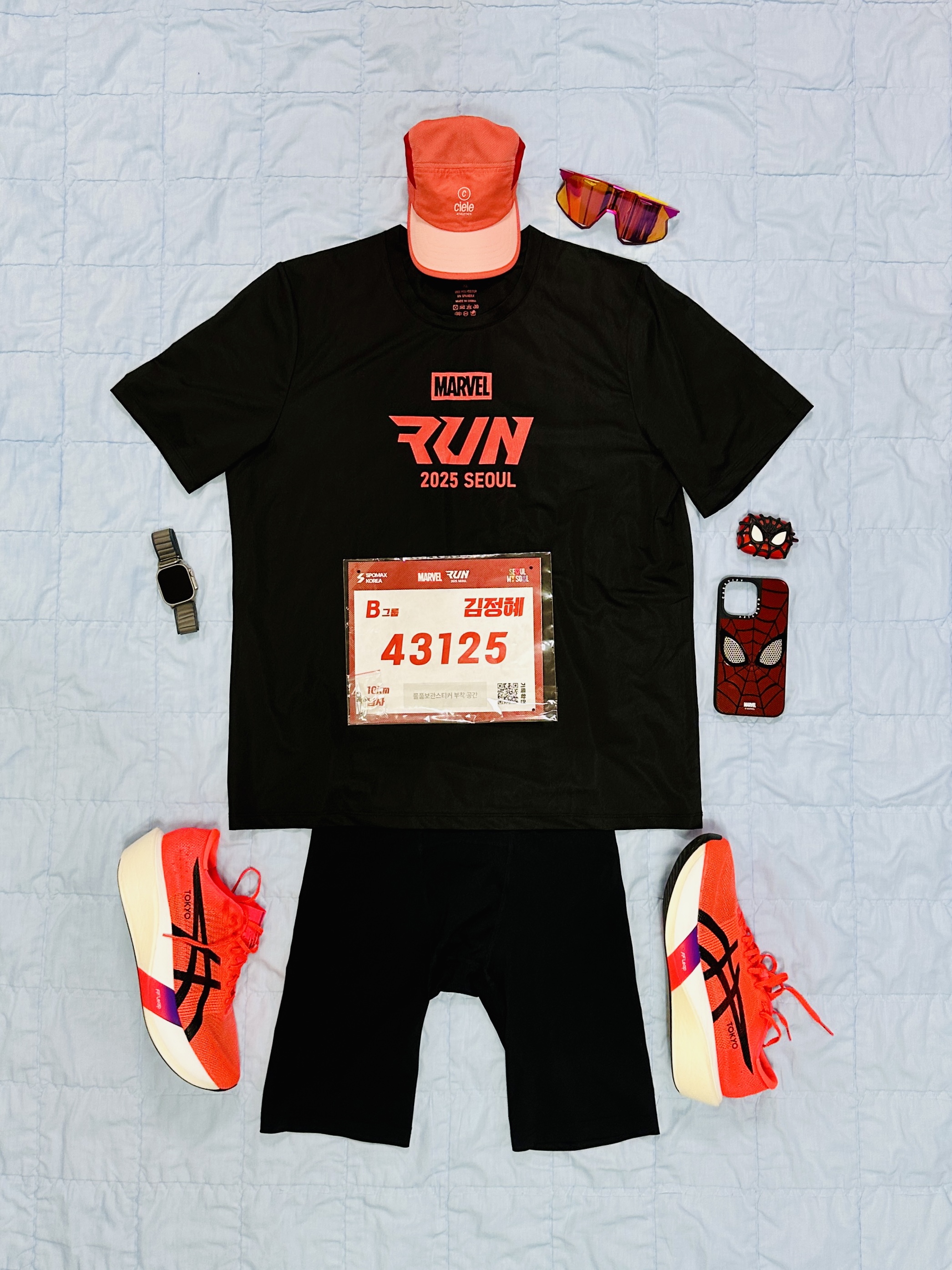Asics Metaspeed Edge Tokyo Flash Red Black 착용 스타일