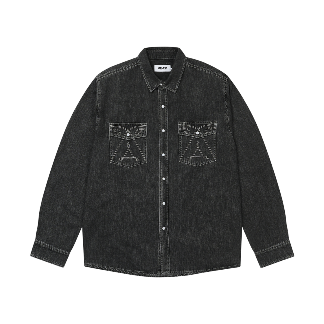 - Palace Denim Western Overshirt Black - 25FW