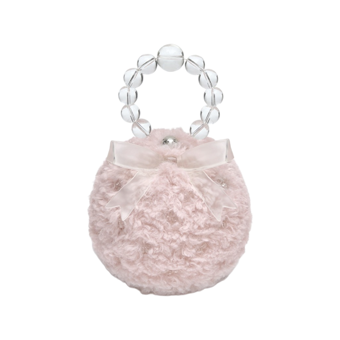 SF1ACBF3BG002 Rockfishweatherwear x Susan Fang Furry Bubble Bow Bag Pink