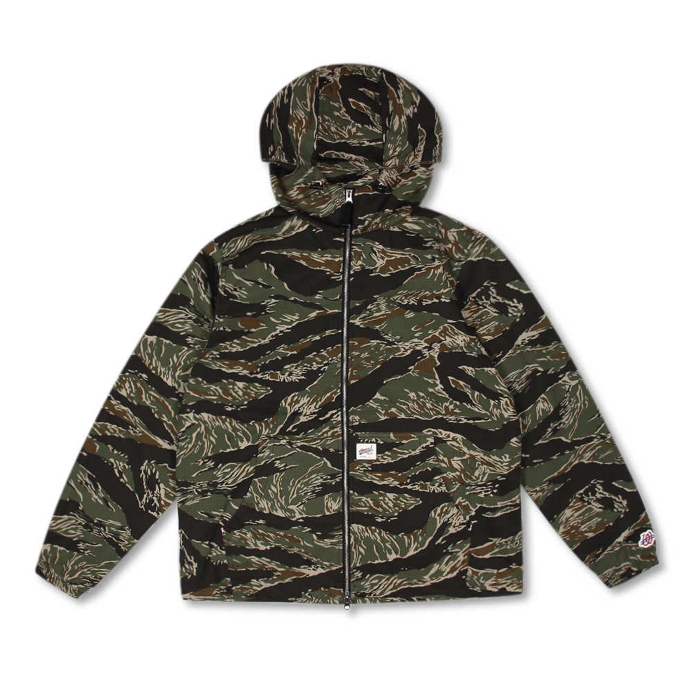 P00000IU Weird World Camo Wavelogo Hoodie zip-up Tigercamo