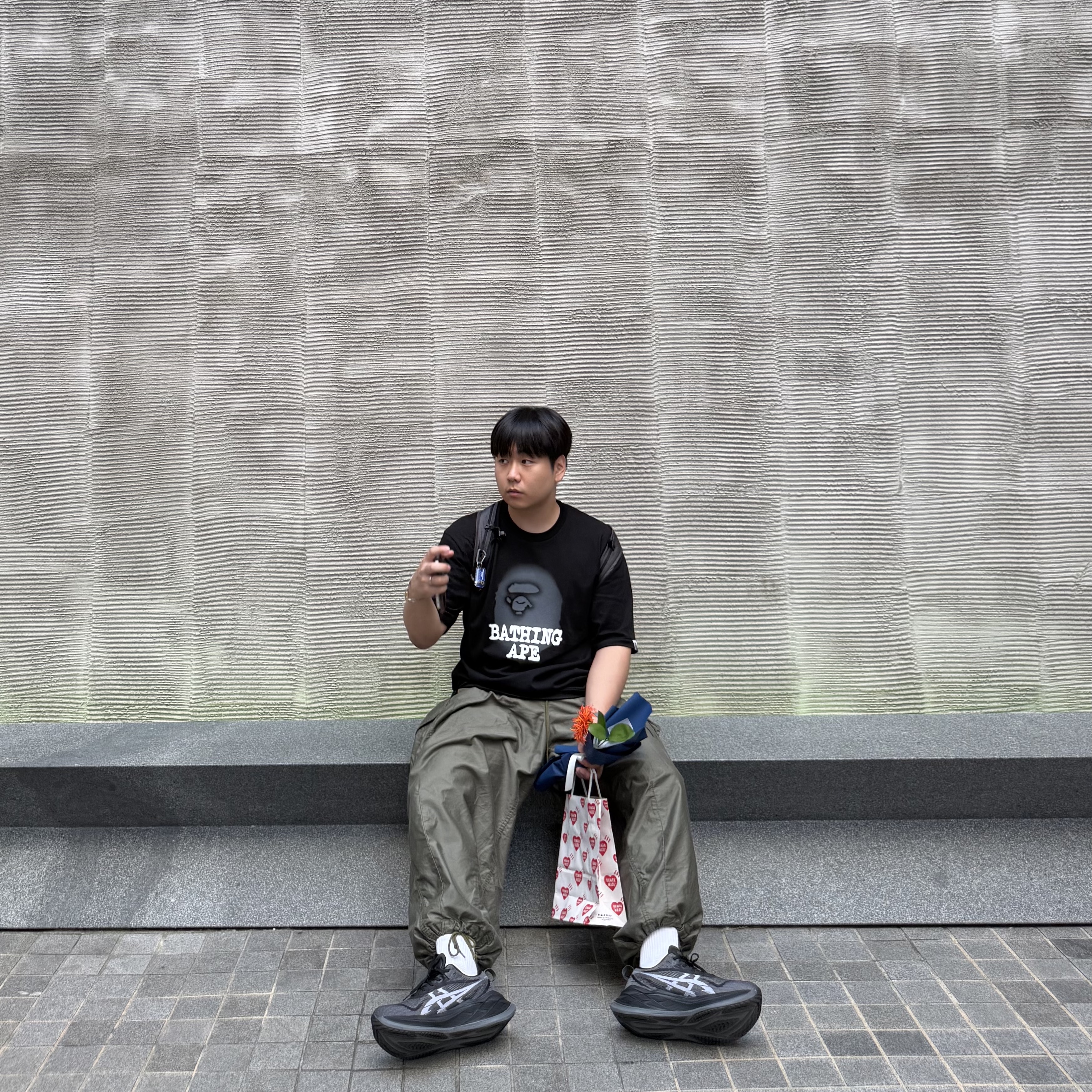 Asics Superblast 2 Black White 착용 스타일