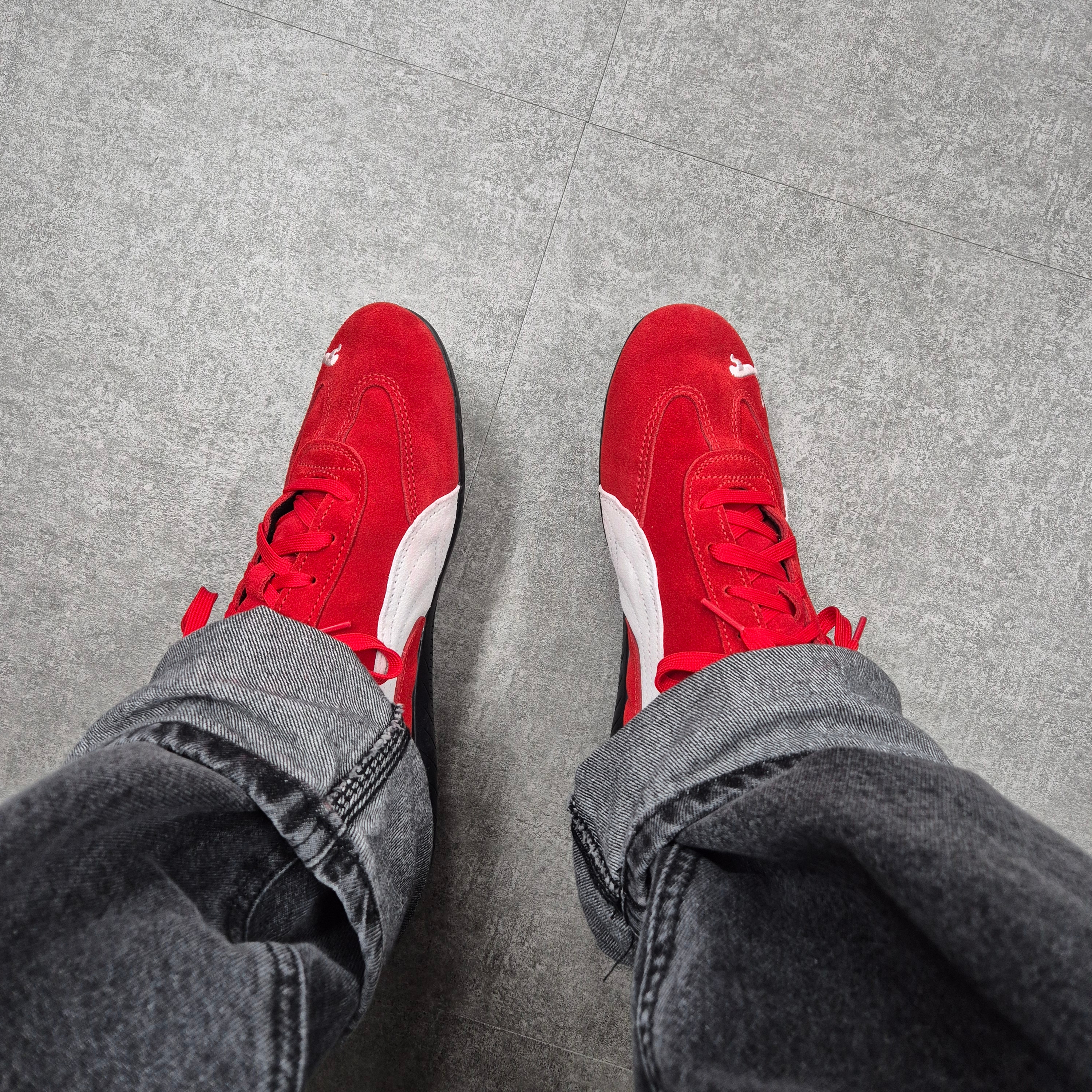 Puma Speedcat OG Red White 착용 스타일