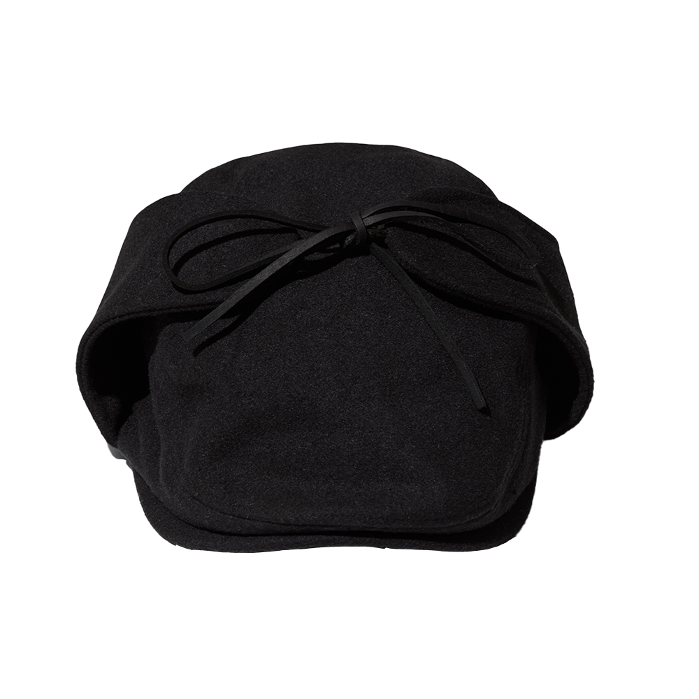 O25FFCA015BK OGARP Woolmelton Earflap Hunting Cap Black