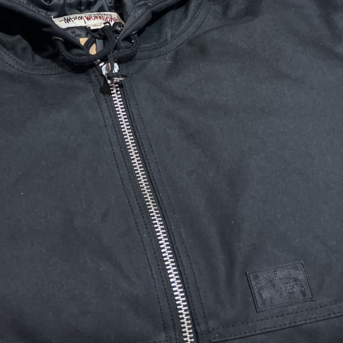 Stussy Unlined Canvas Work Jacket Black 착용 스타일