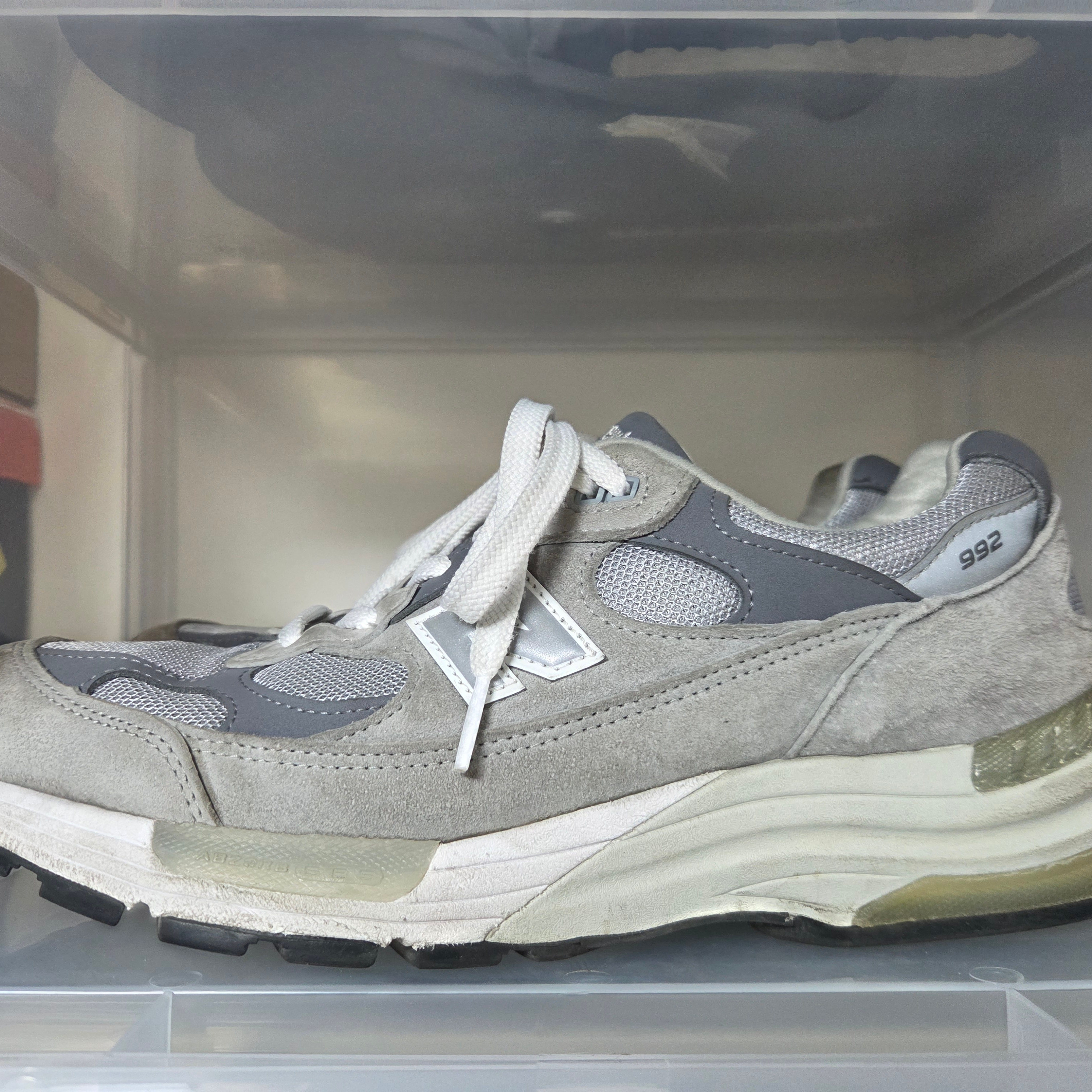New Balance 992 Made in USA Grey - D Standard 착용 스타일