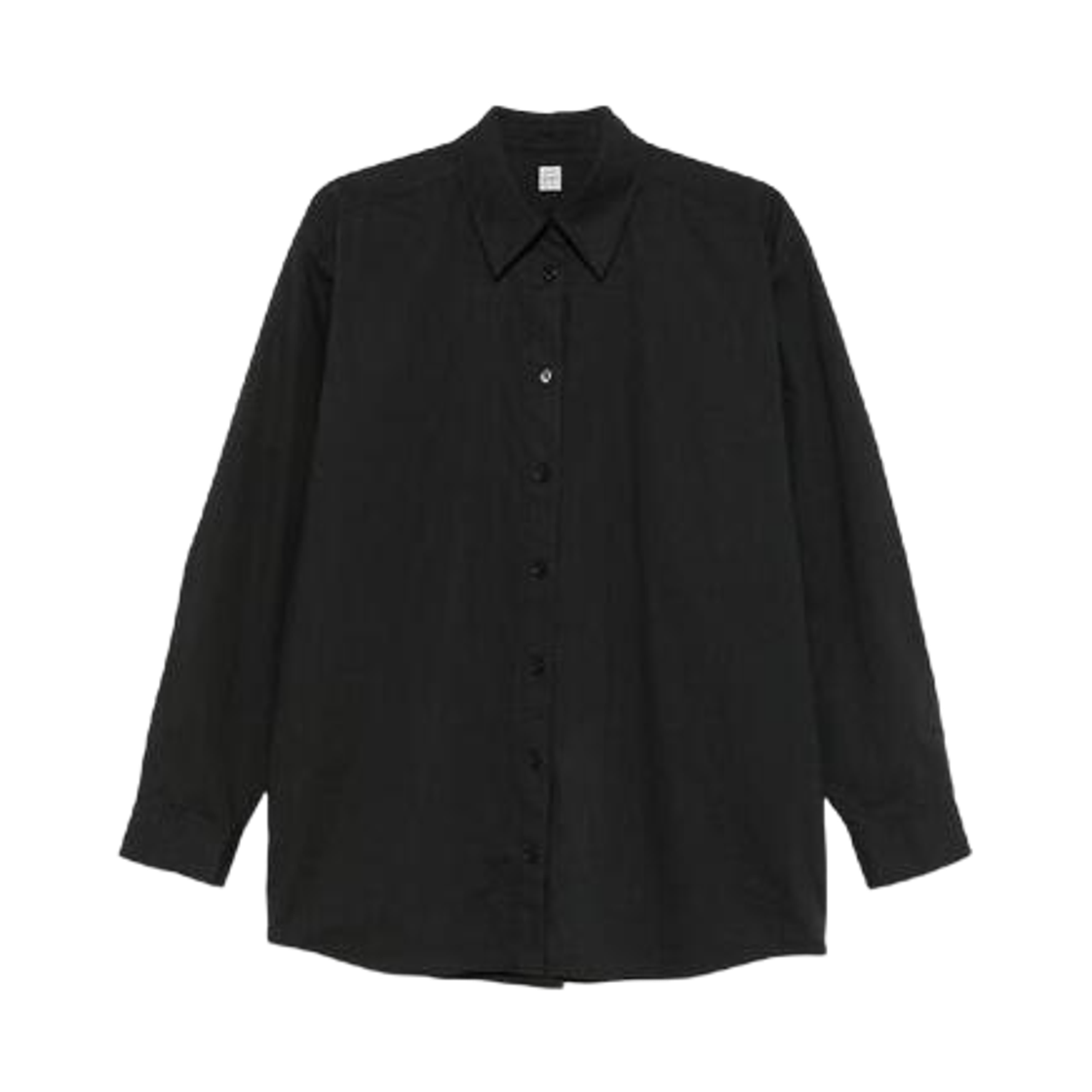 252-WRT0480-FB0415-263 (W) Toteme Organic Cotton Shirt Black