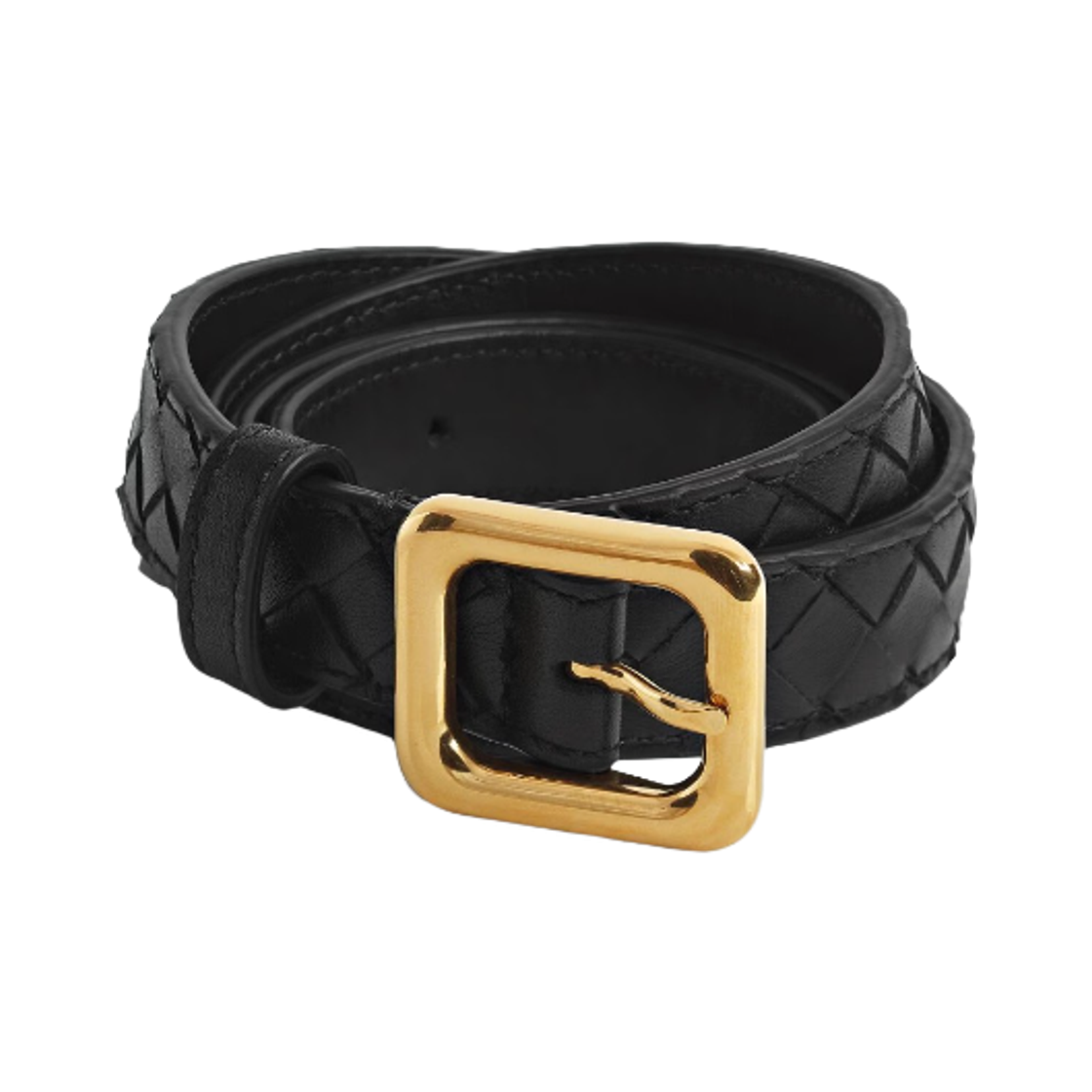 (W) 보테가 베네타 컨투어 벨트 블랙((W) Bottega Veneta Contour Belt Black)