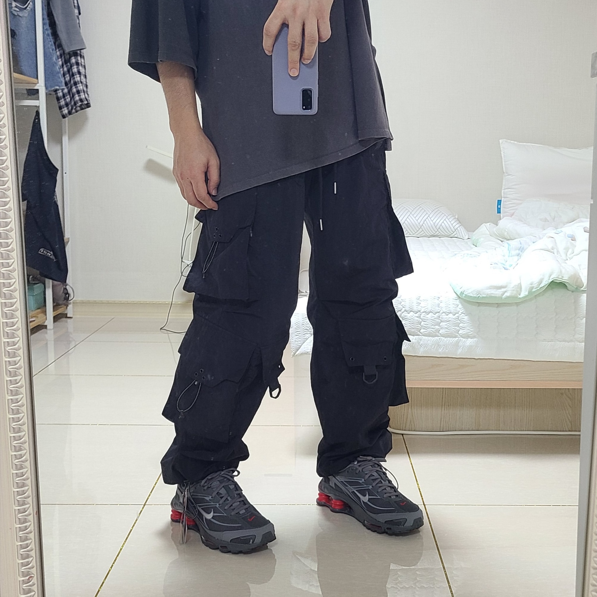 Nike Shox Ride 2 Light Graphite Anthracite, Nike Shox Ride 2 Iron Grey and Anthracite 착용 스타일 - 3