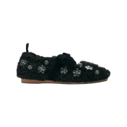 (W) Rockfishweatherwear x Susan Fang Furry Maryjanes Black