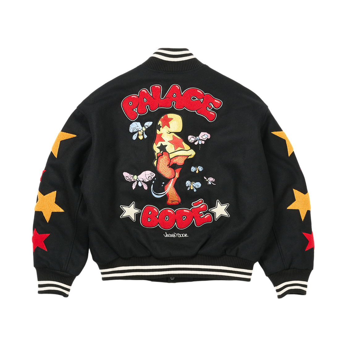 팔라스 마크 보디 바시티 자켓 블랙 - 25FW(Palace Mark Bode Varsity Jacket Black - 25FW) - 2