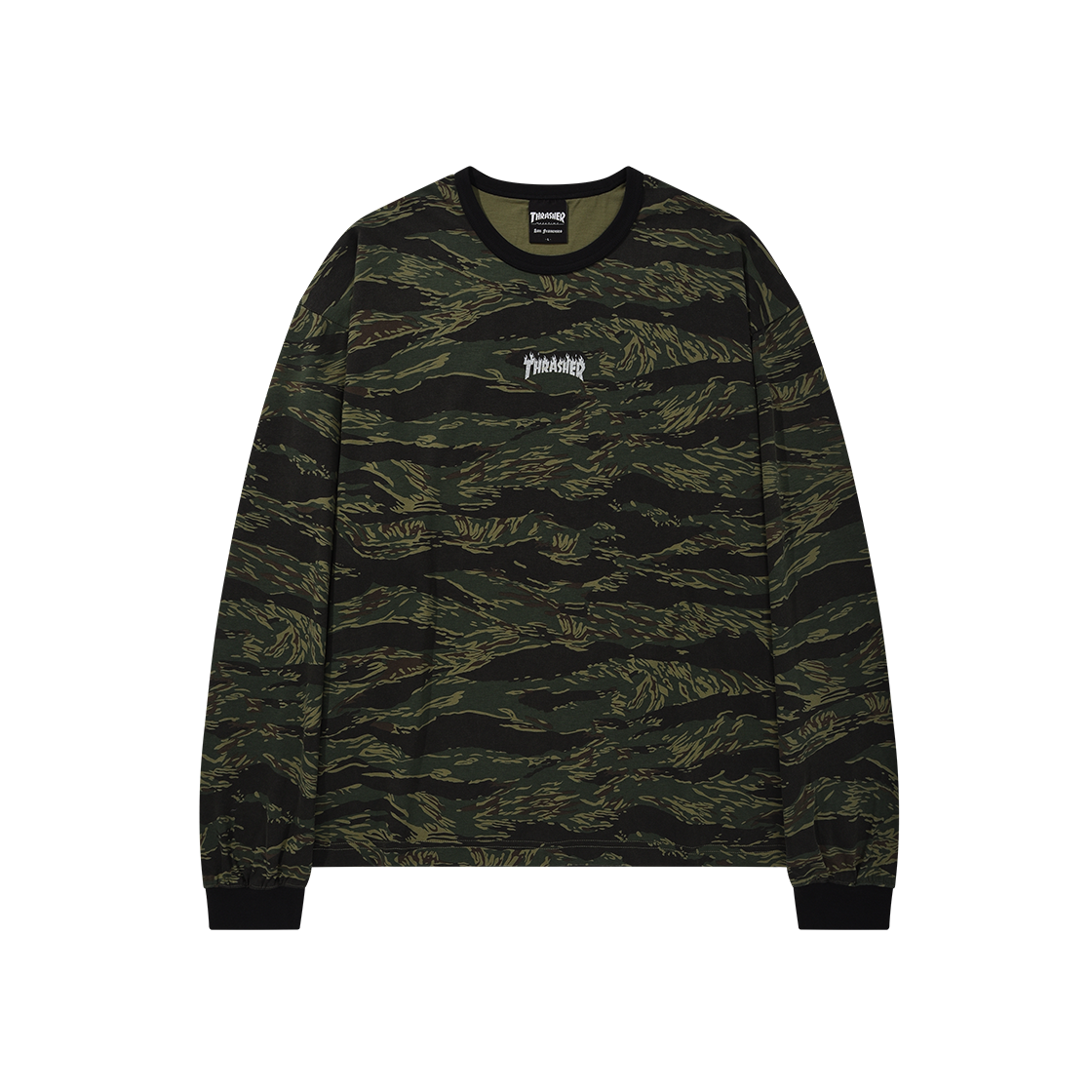 TR2503LT04CA THRASHER Flame Logo long sleeves Camo