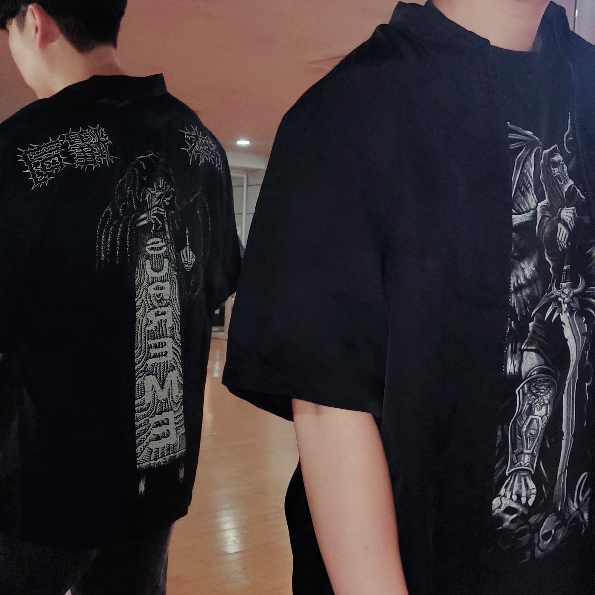 Supreme x Y's by Yohji Yamamoto Silk Zip Up S/S Shirt Black - 25FW 착용 스타일 - 4
