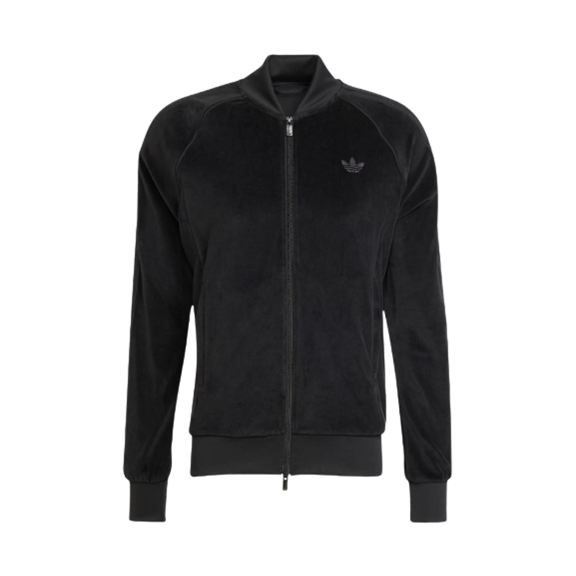 JX1559 Adidas SST Adicolor Velour Track Top Black - KR Sizing