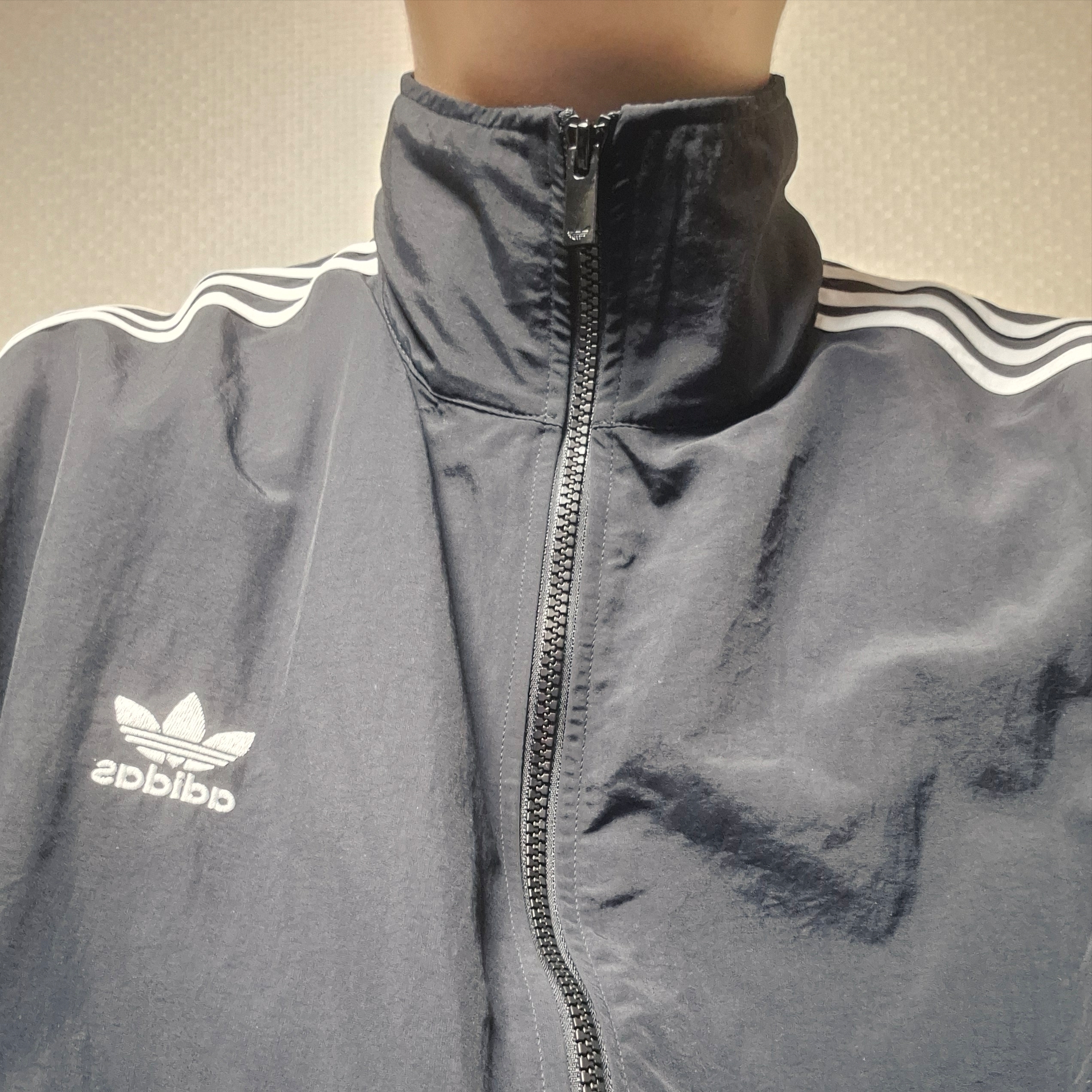 Adidas Adicolor Woven Firebird Track Top Black  - KR Sizing 착용 스타일