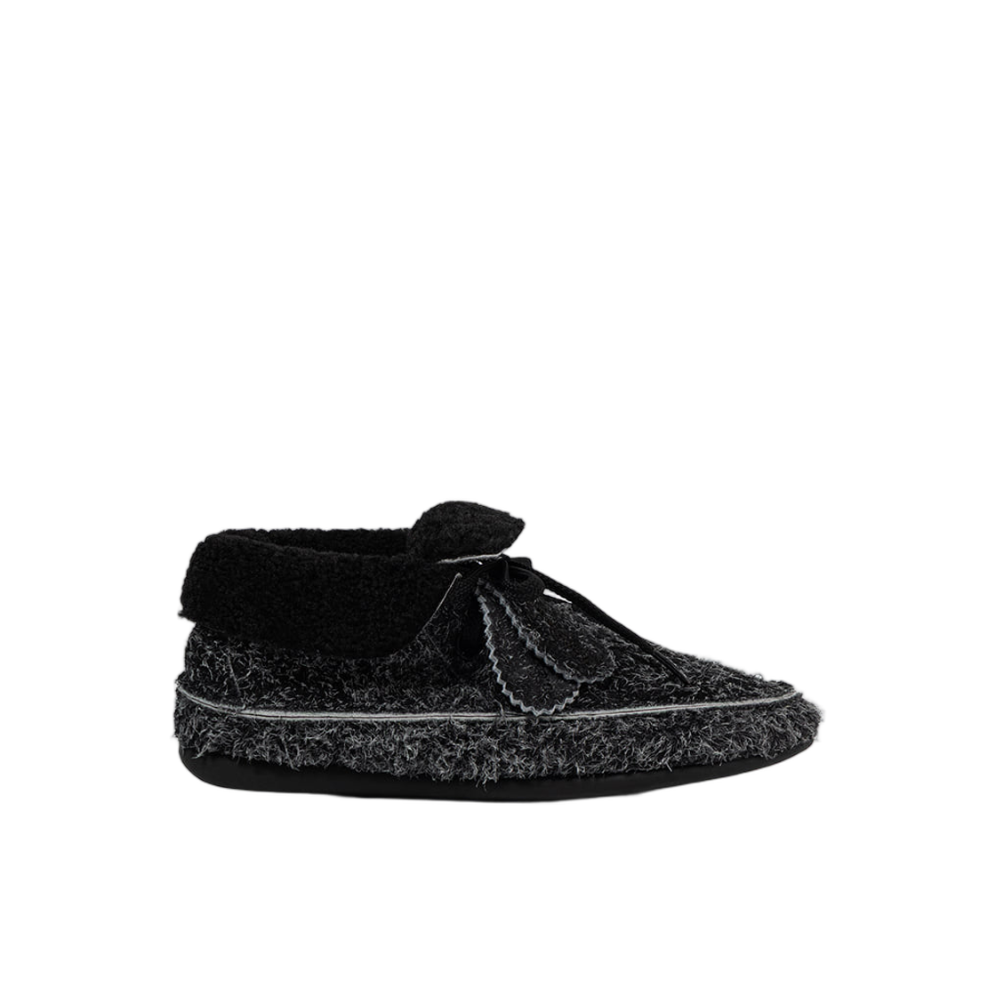 (W) 로우 클래식 셔링 모카신 블랙((W) Low Classic Shearling Moccasin Black)