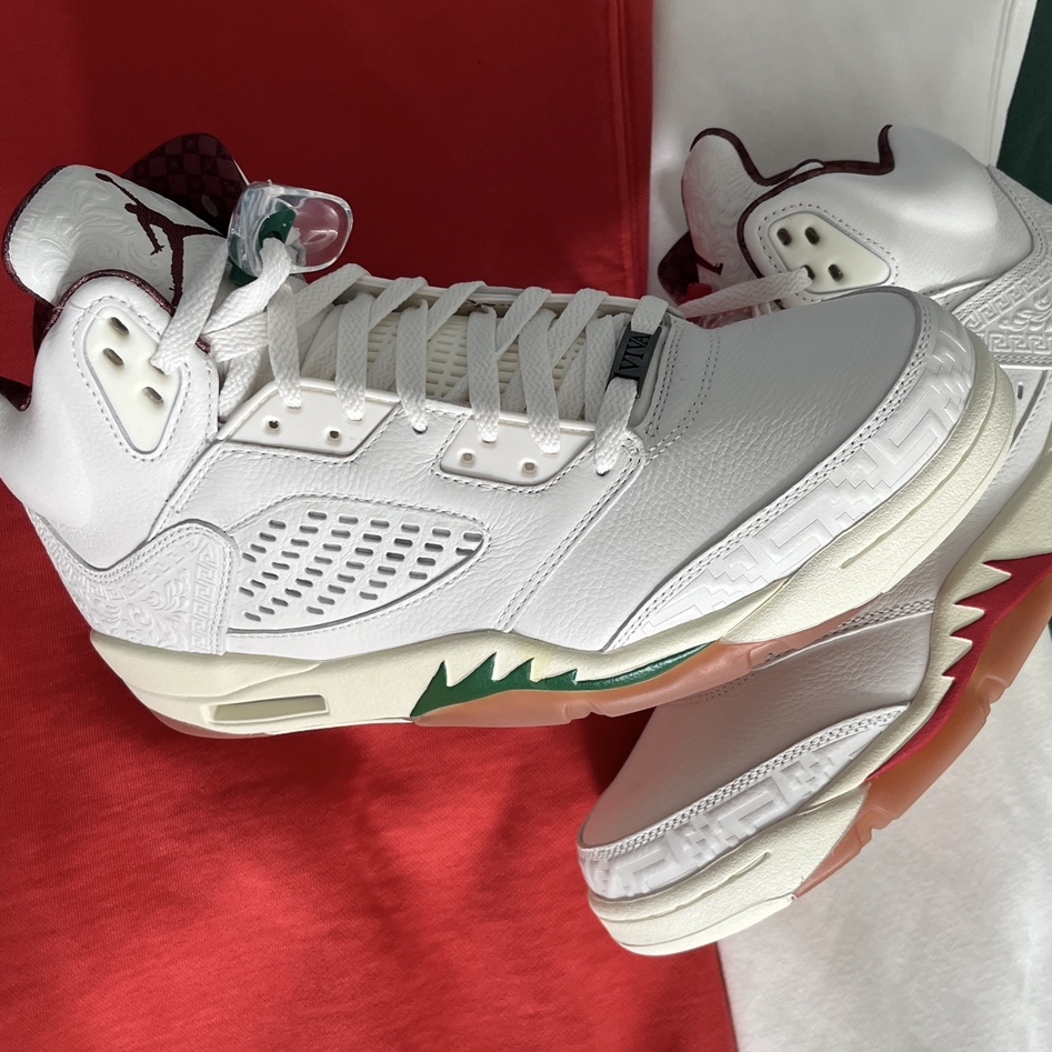 Jordan 5 Retro El Grito Sail and Dark Pony 착용 스타일 - 1