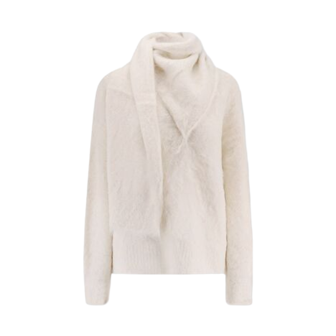 (W) 토템 스카프 스웨터 크림((W) Toteme Scarf Sweater Cream) - 1