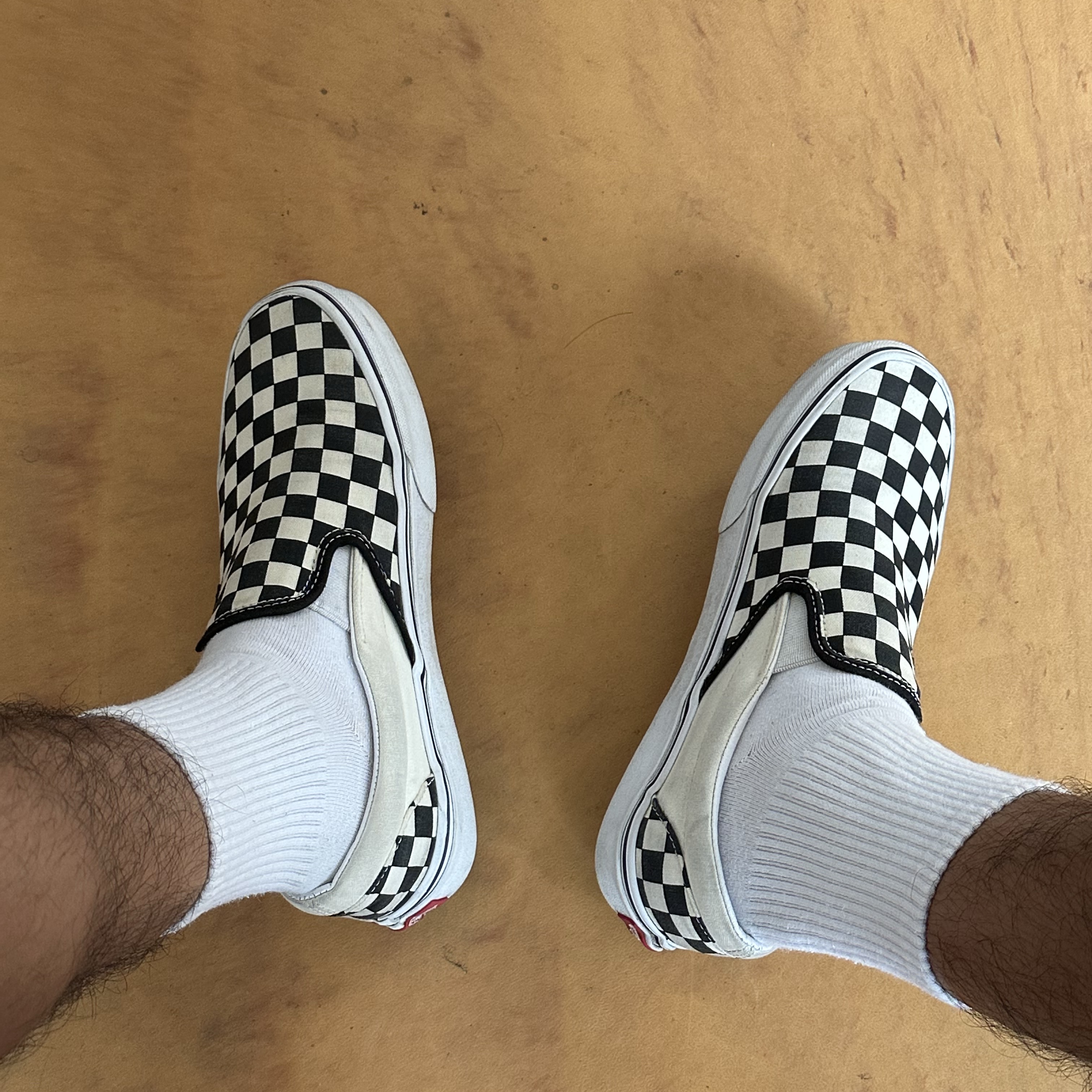 Vans Slip-On Checkerboard 착용 스타일