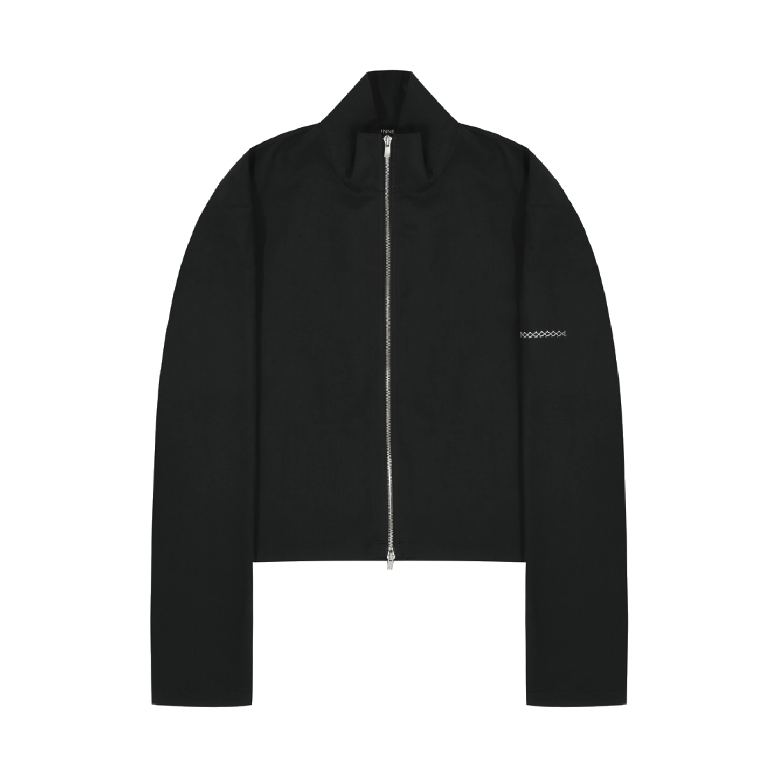 JNE J44 Washed Black Junne J44 Minimal Full Zip-up Washde Black