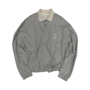 Undermycar Mu.140 Combi Crop Collar Sweatshirt Melange Gray