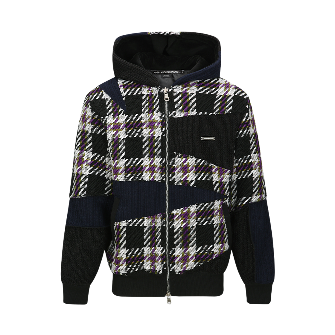 ADSB 앤더슨벨 유니섹스 패치워크 후드 집업 멀티