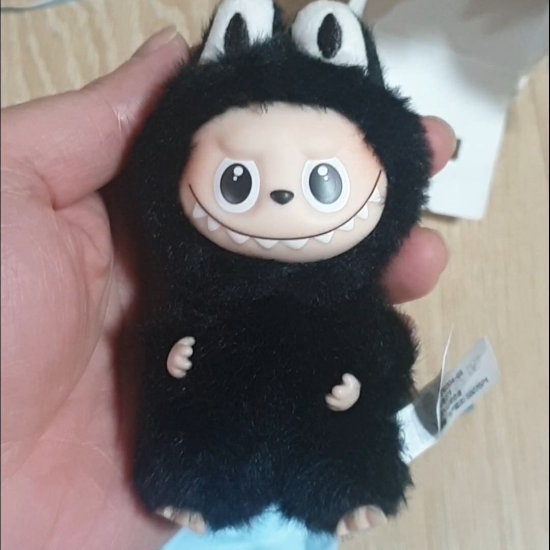 Pop Mart Labubu The Monsters Pin For Love Series Vinyl Plush Pendant (N-Z) R (Opened Case) 착용 스타일