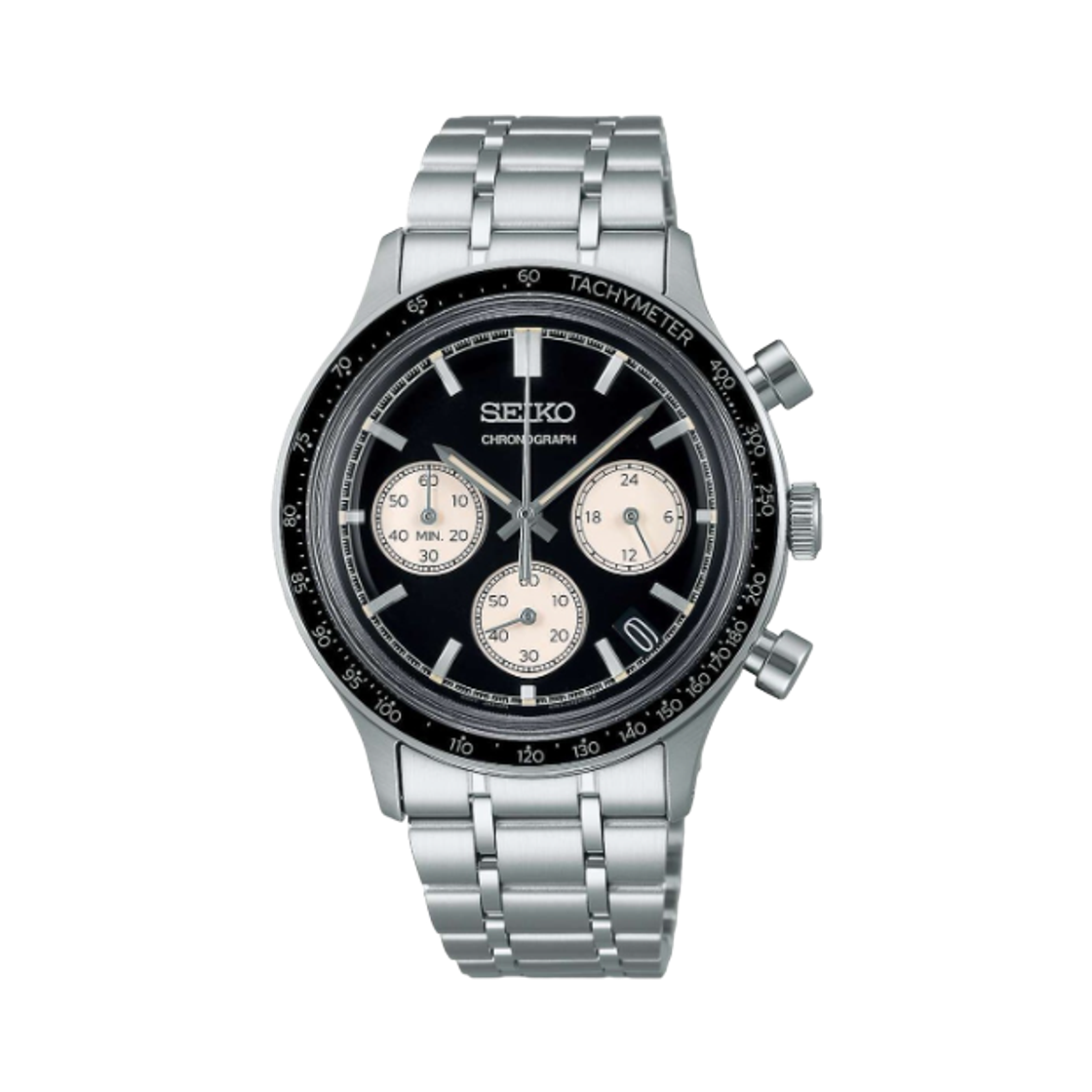 세이코 SSB479 38.7mm 스테인리스 스틸 블랙(Seiko SSB479 38.7mm Stainless Steel Black)