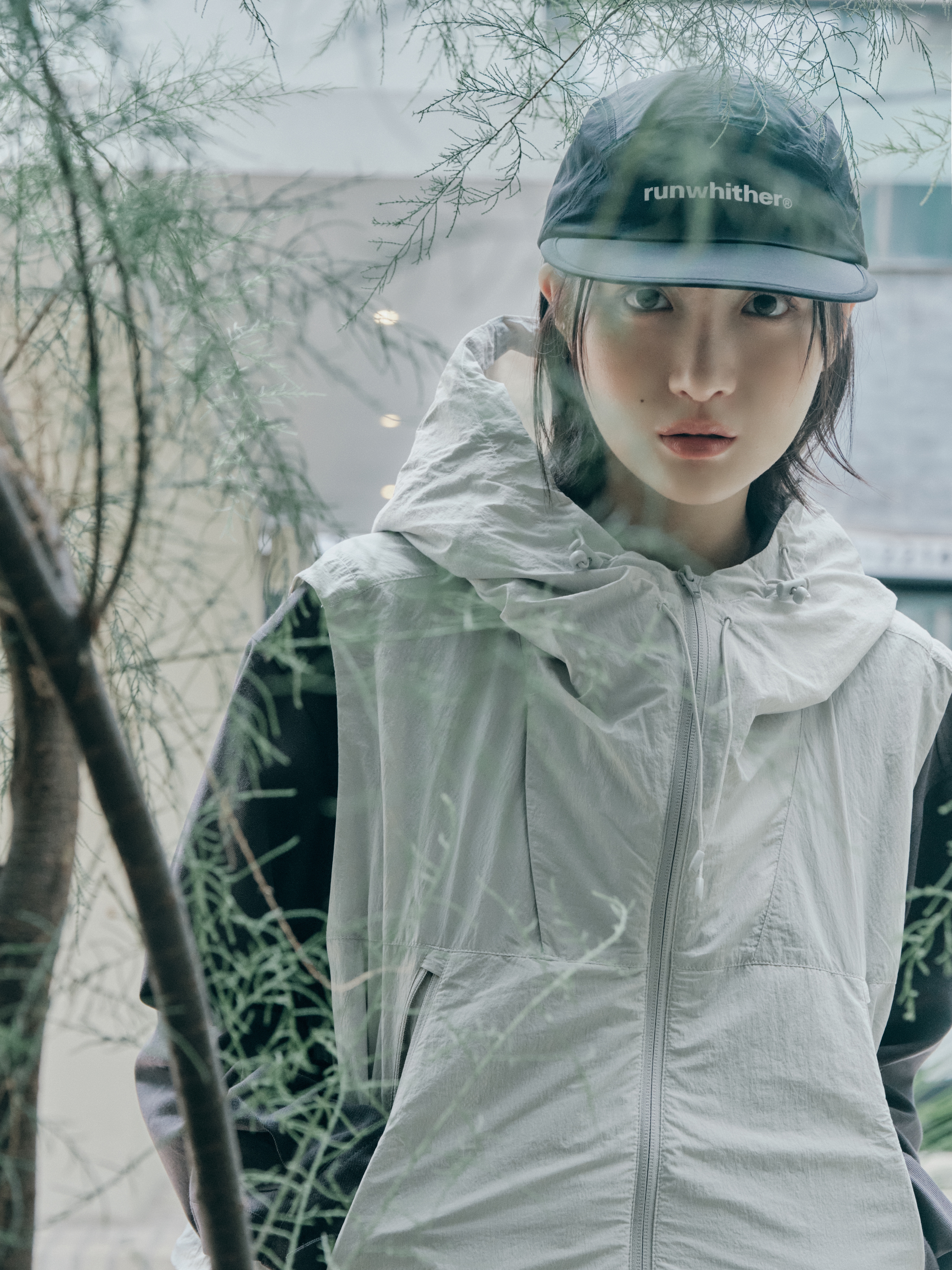 keek Pillowdy Utility Nylon Vest (Single-layer) Grey, keek Pillowdy Utility Nylon Vest (Single-layer) Black 착용 스타일 - 2