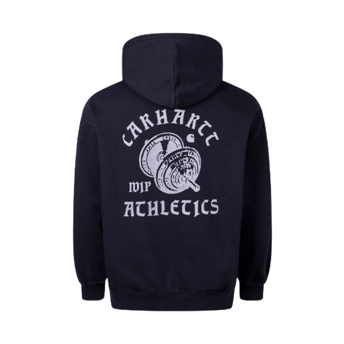 칼하트 WIP 89 후드 스웨트셔츠 화이트 가먼트 다이드 다크 네이비(Carhartt WIP 89 Hooded Sweatshirt White Garment Dyed Dark Navy) - 2