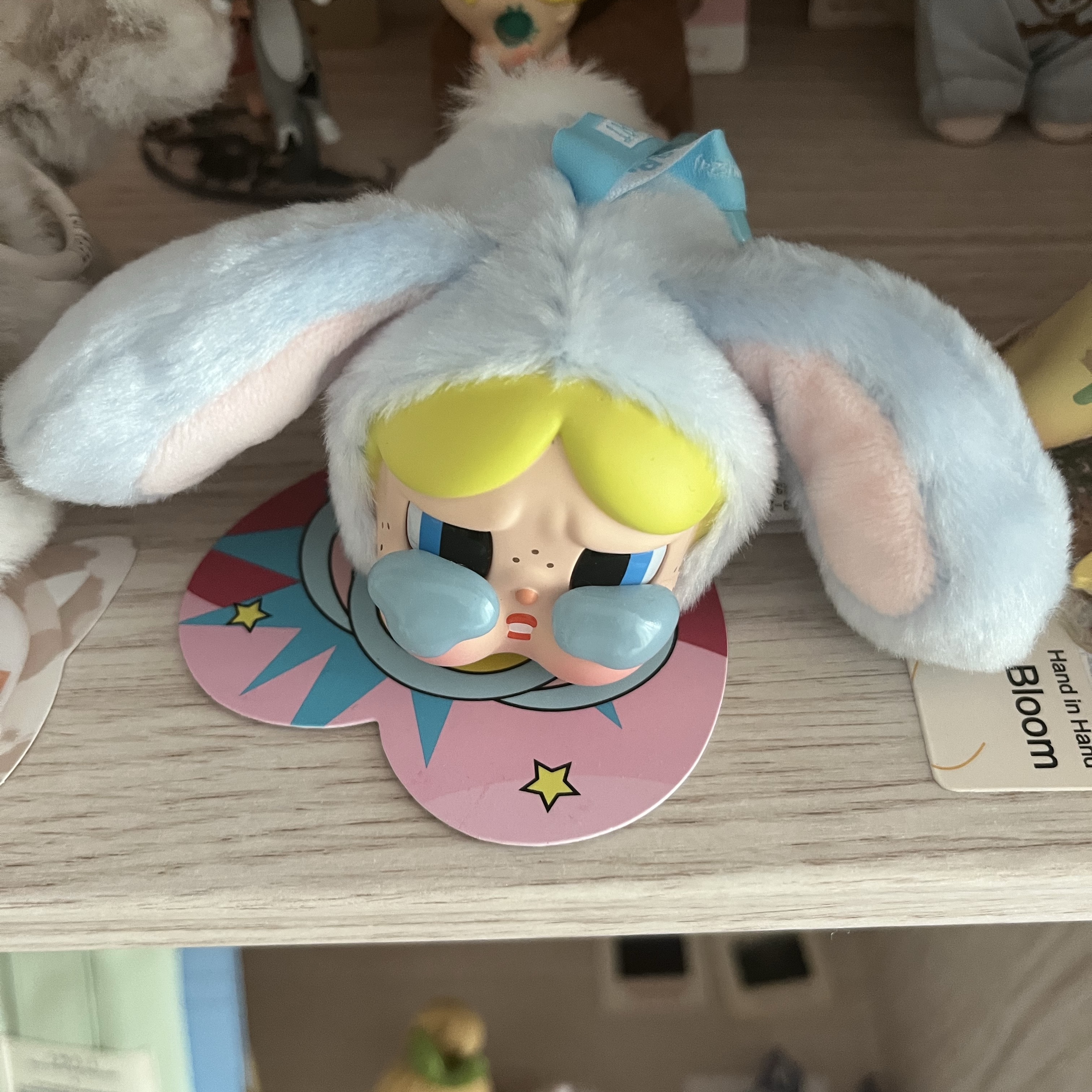 Pop Mart Crybaby x Powerpuff Girls Series Keyring Bunny Bubbles (Opened Case) 착용 스타일