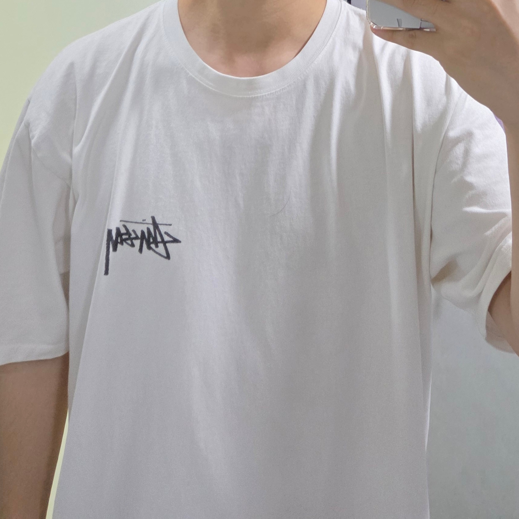 Stussy Withered Flower T-Shirt White 착용 스타일