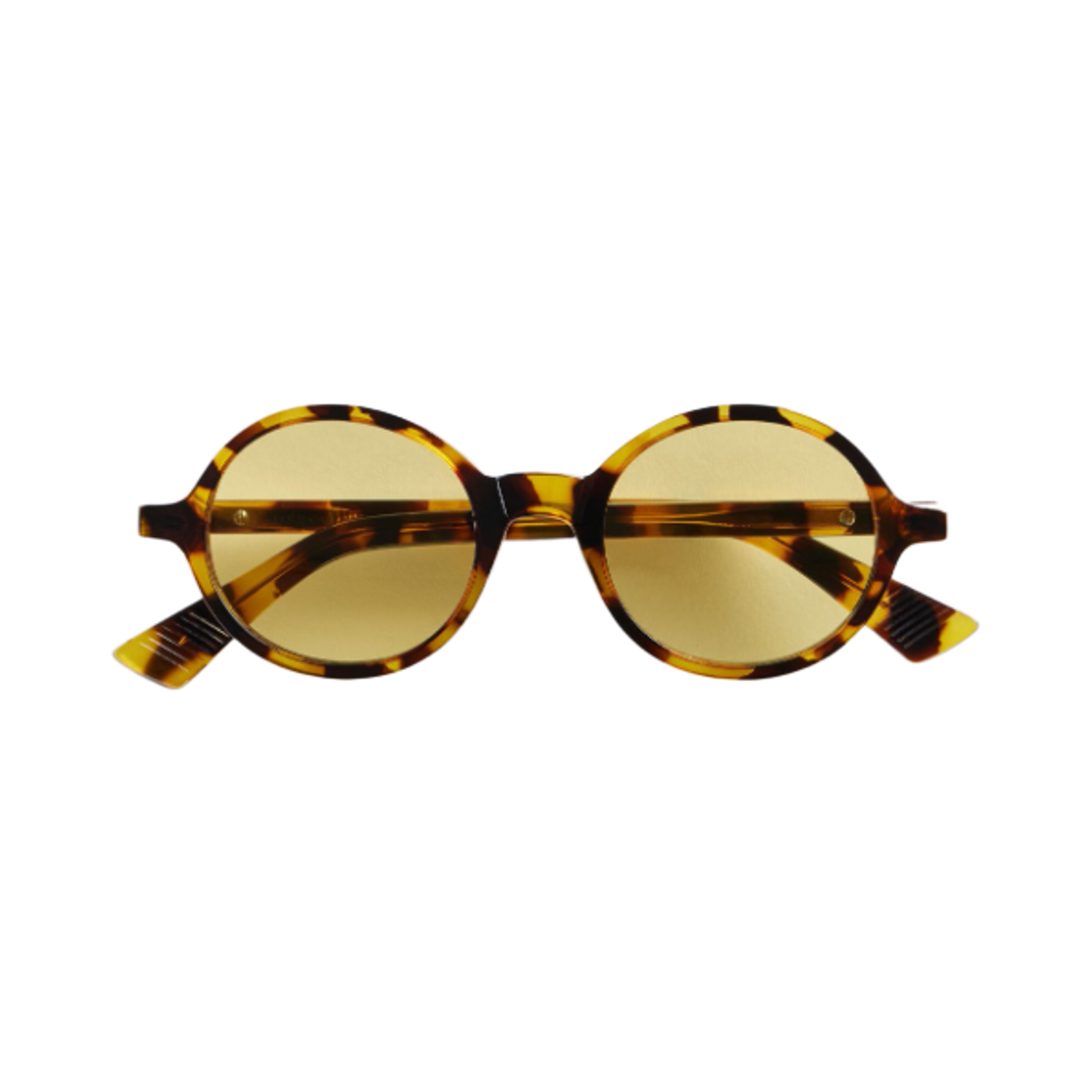 841239V2Q301509 (W) Bottega Veneta Classic Round Sunglasses Havana Yellow