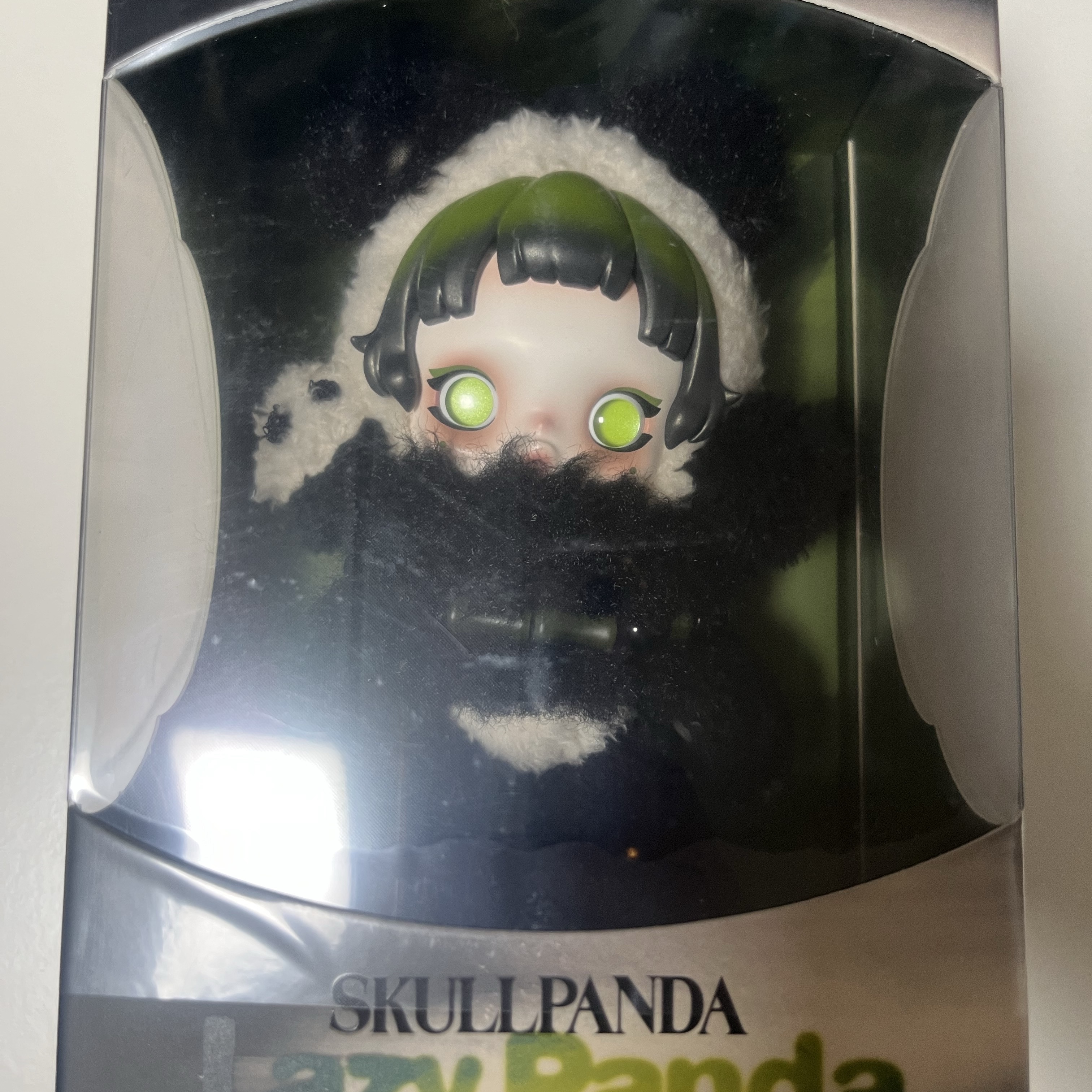 Pop Mart Skullpanda Lazy Panda Plush Doll Pendant 착용 스타일