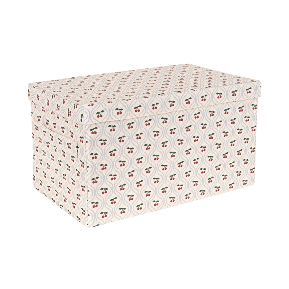 콩제슬래드 스몰 수납함 체리(Konges Sløjd Small Storage Basket Cherry Motif)