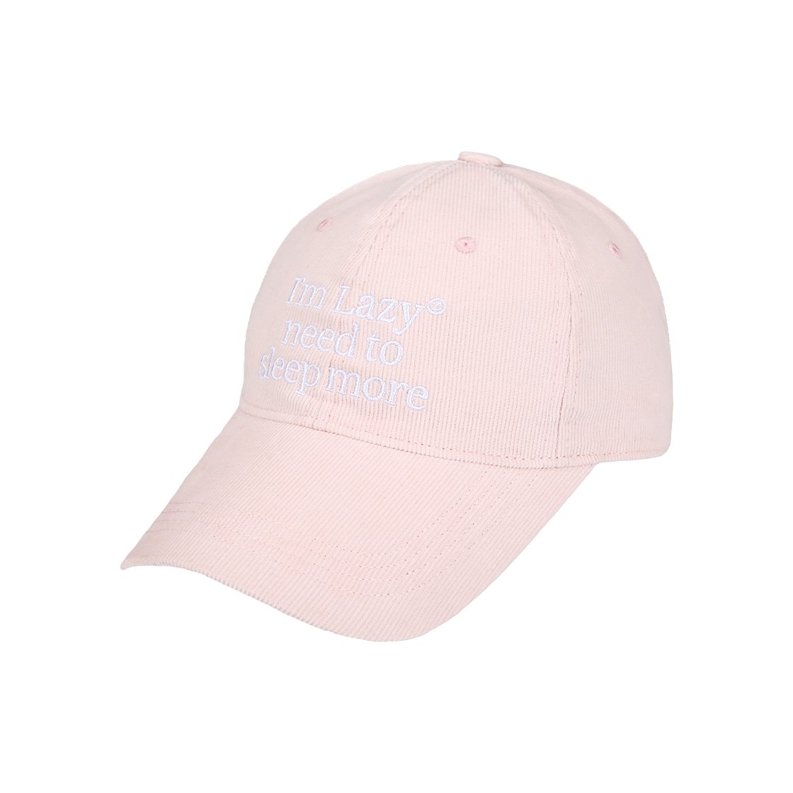 레이지지 슬립모어 코듀로이 볼캡 라이트핑크(LAZYZ Sleep More Corduroy Ball Cap - Light Pink)