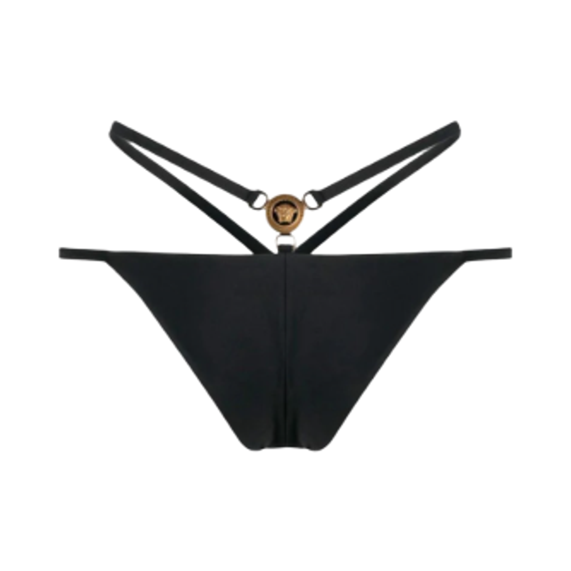 (W) 베르사체 95 스트래피 비키니 바텀 블랙((W) Versace 95 Strappy Bikini Bottom Black) - 2