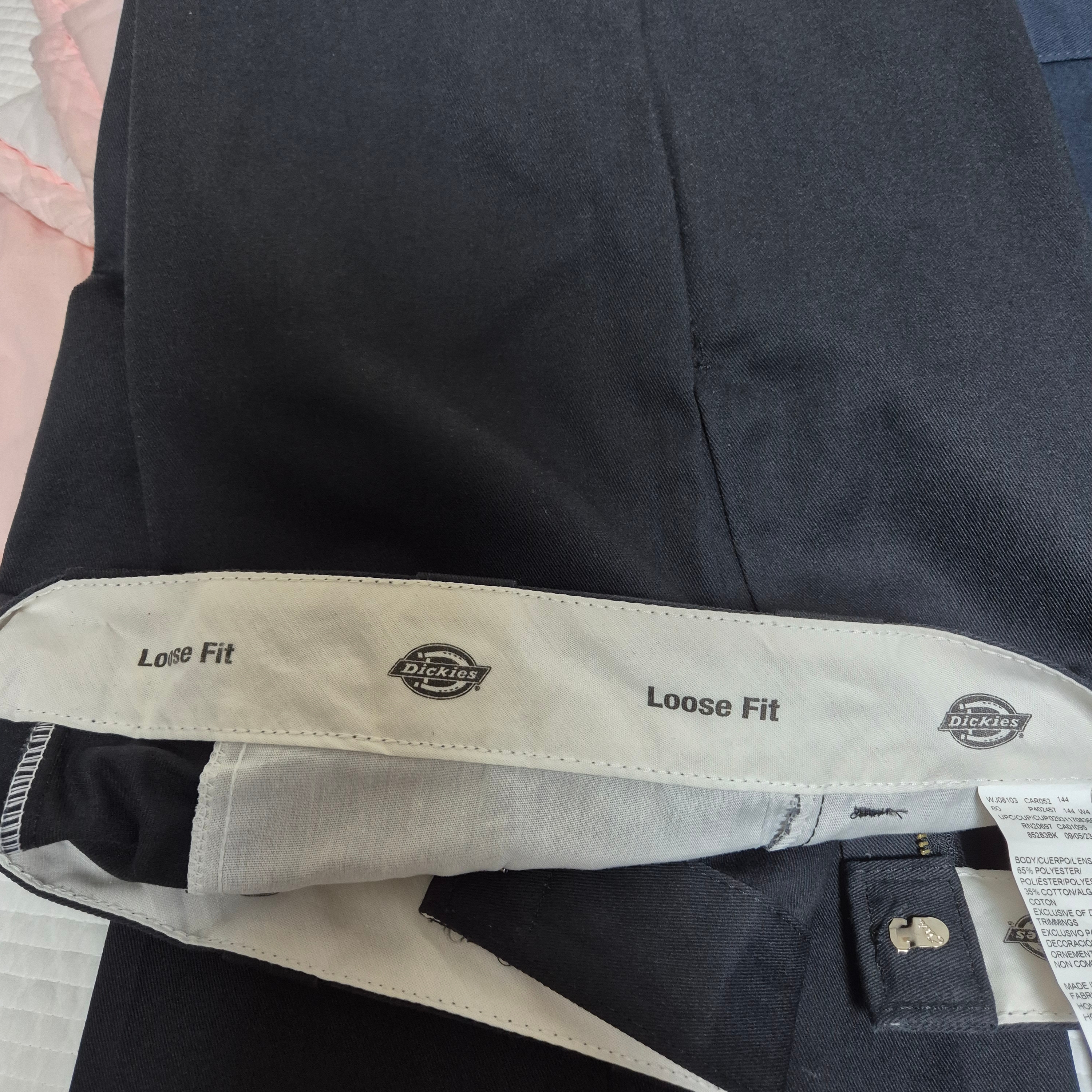 Dickies Loose Fit Double Knee Work Pants Black 착용 스타일