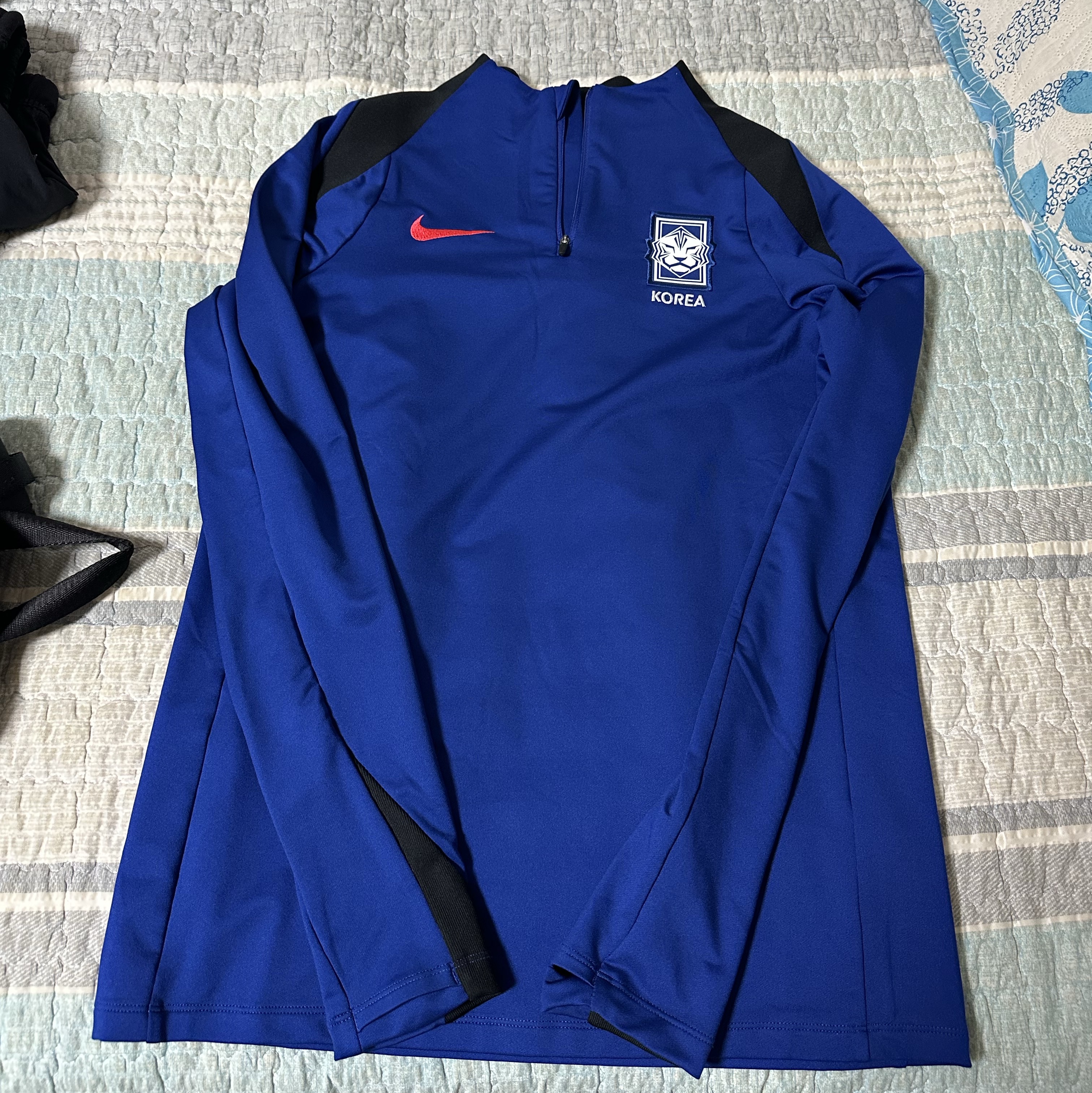 Nike Korea Strike Dri-Fit Soccer Drill Top Global Blue 착용 스타일