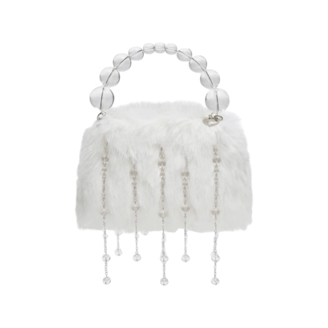 SF1ACBF3BG001 Rockfishweatherwear x Susan Fang Furry Bubble Rain Bag White