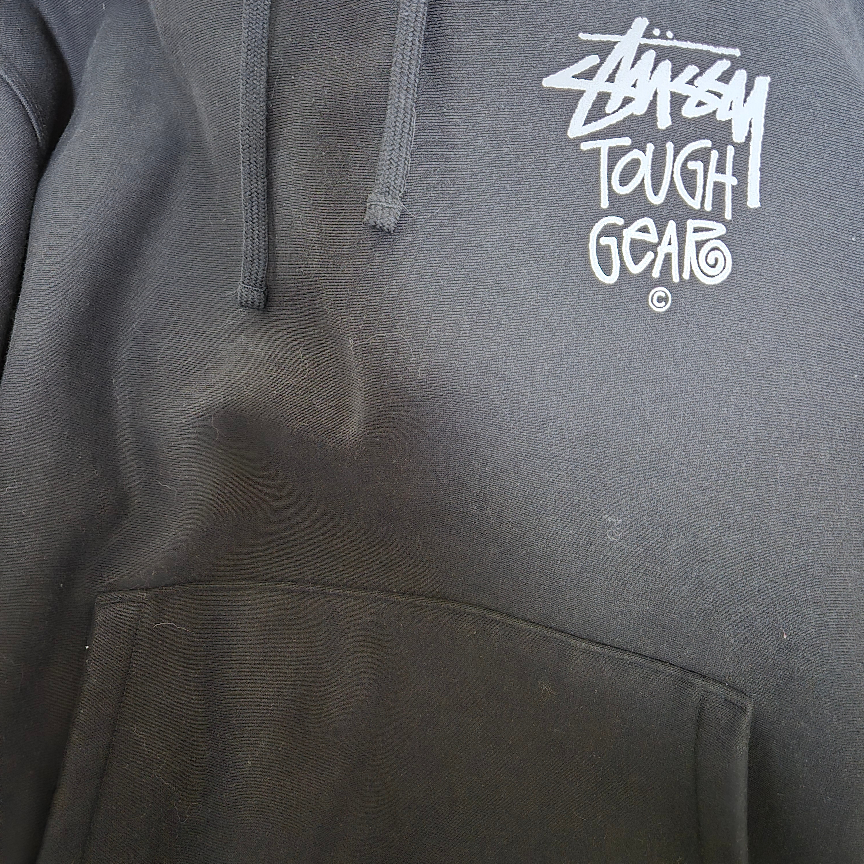 Stussy Tough Gear Hoodie Black 착용 스타일