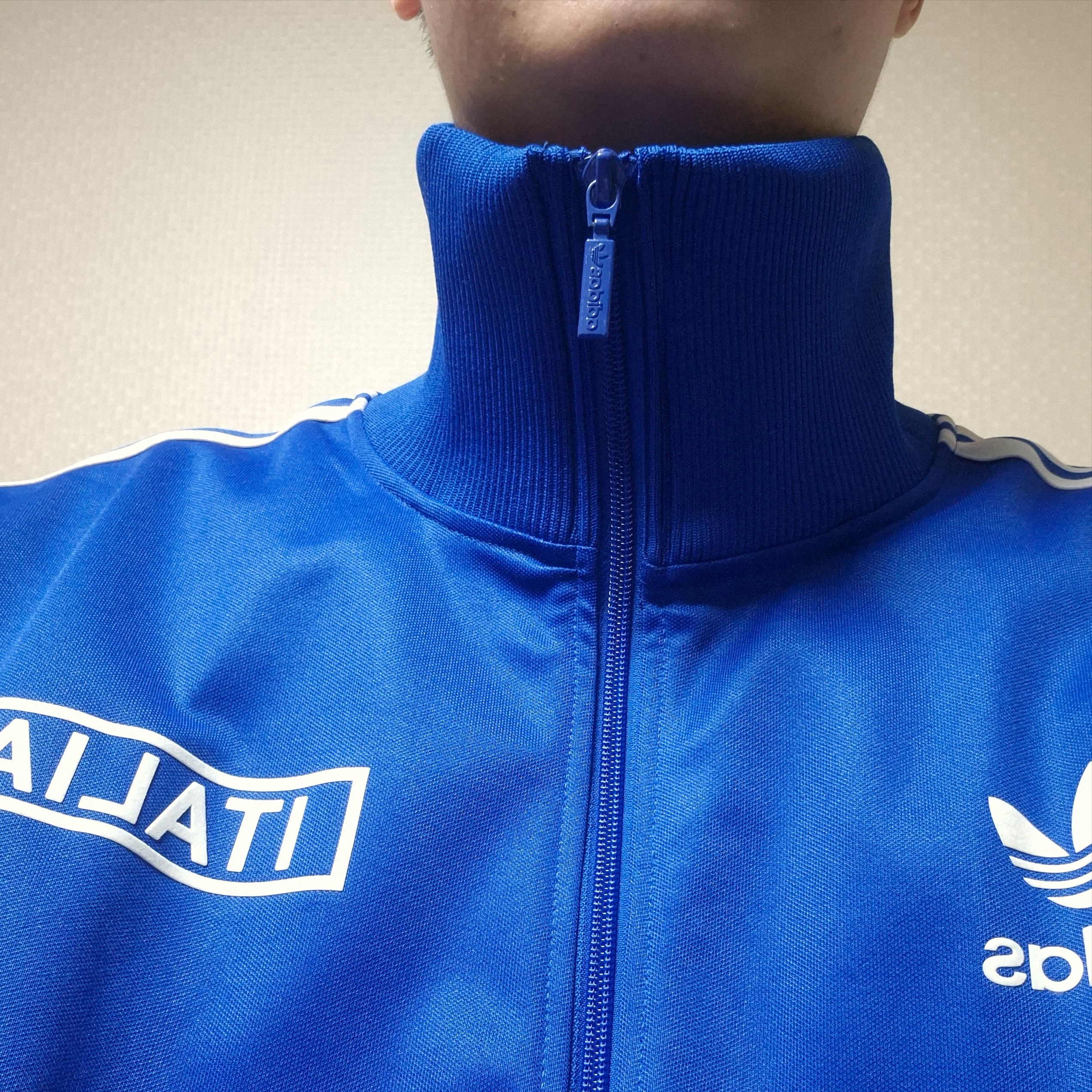 Adidas Italy Beckenbauer Track Top Royal Blue - KR Sizing 착용 스타일