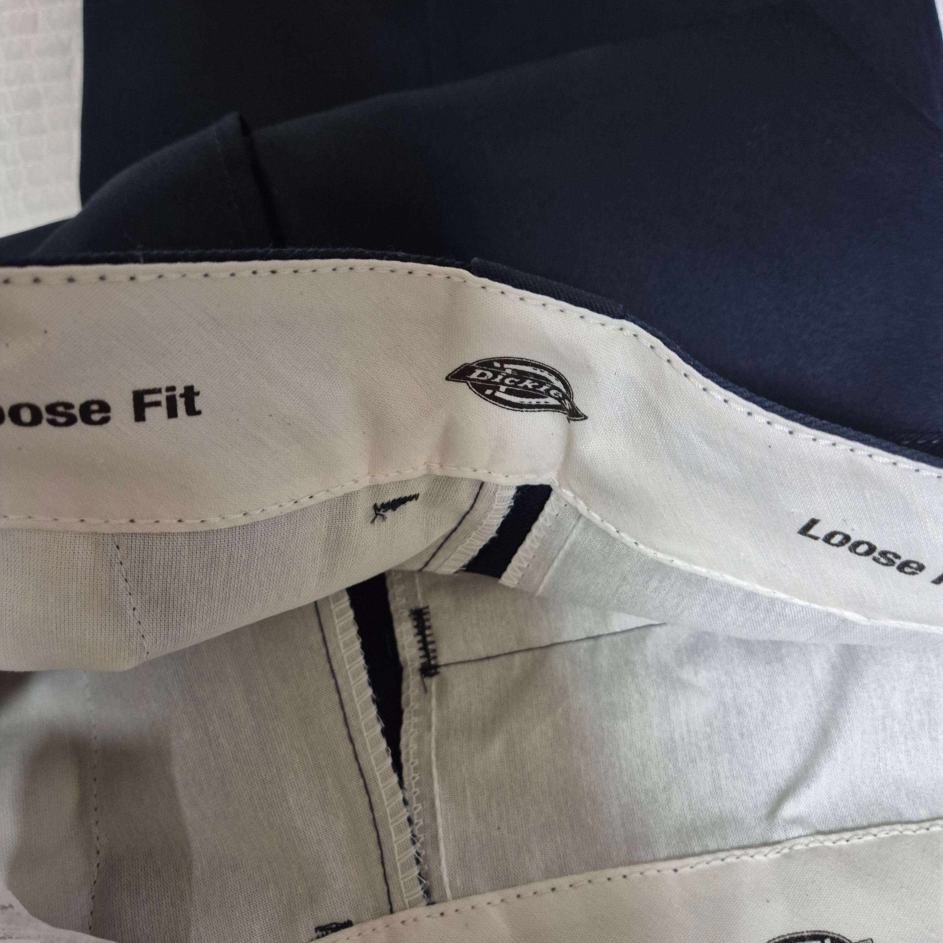 Dickies Loose Fit Double Knee Work Pants Dark Navy 착용 스타일