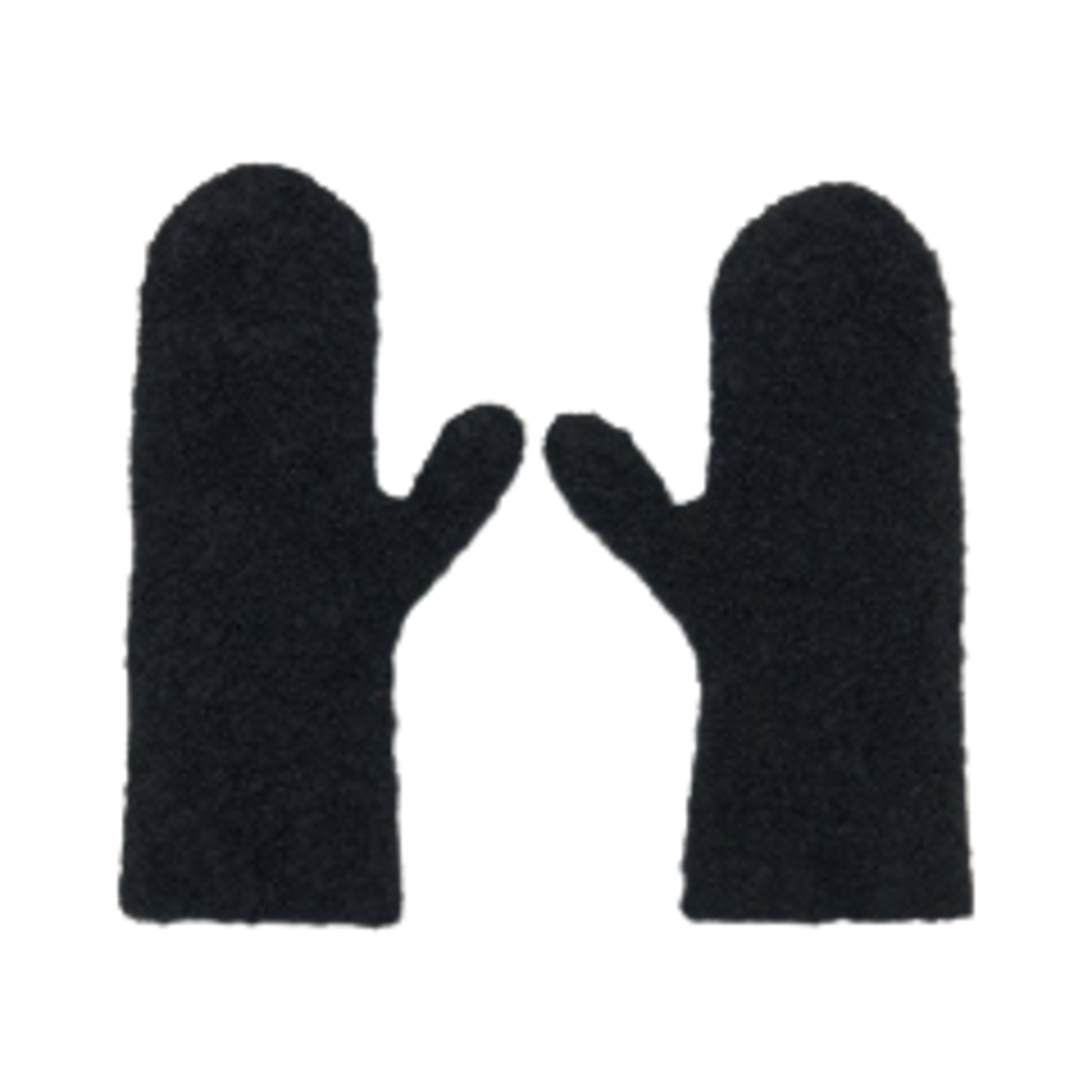 10075Y957FBK The Row Ladislas Cashmere Alpaca Silk Mitten Faded Black