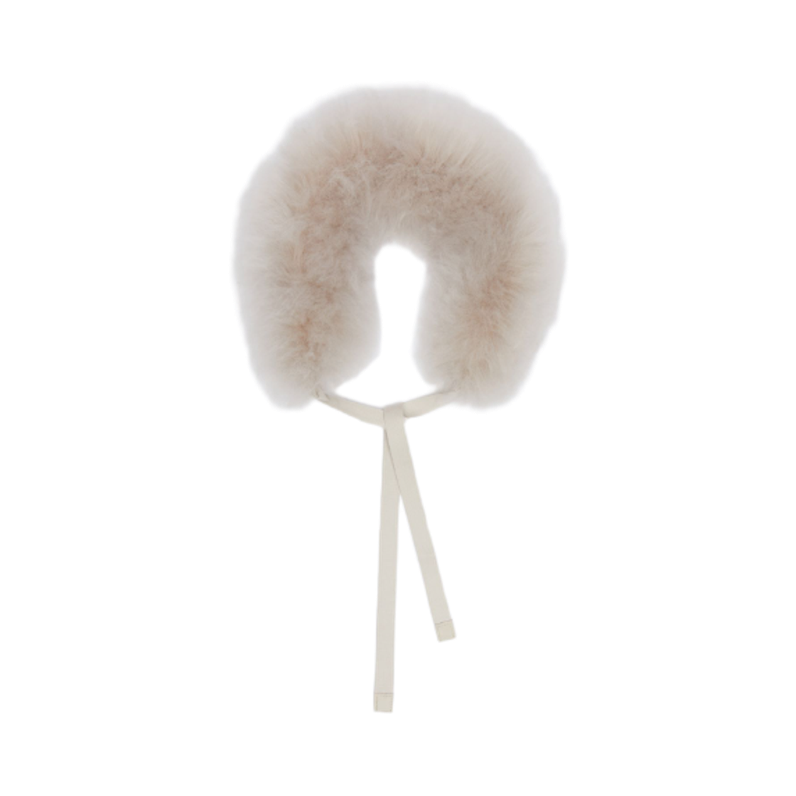 AGRESTE-001 (W) Max Mara The Cube Agreste Fur Hood Trim Sand